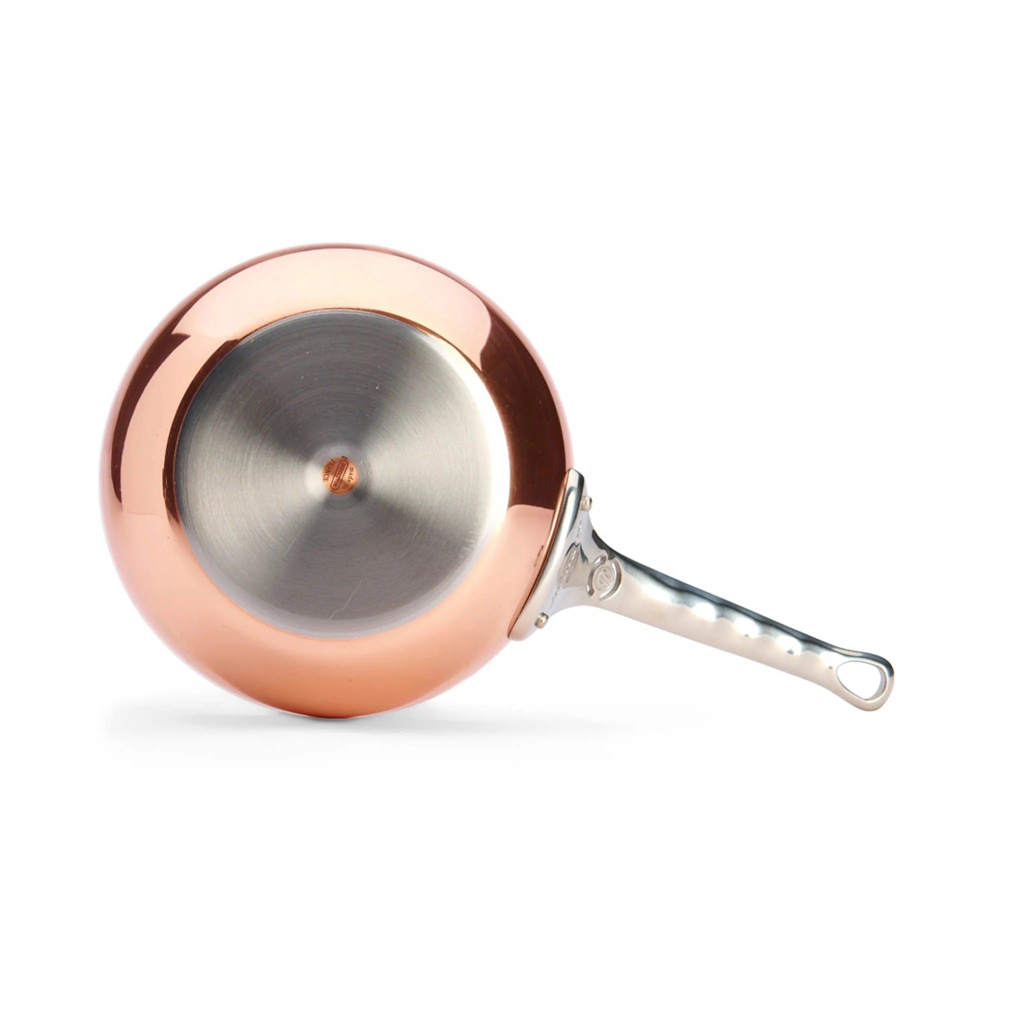 De Buyer Prima Matera Induction Copper Saucier with Stainless Steel Handle, 20cm - Image 3