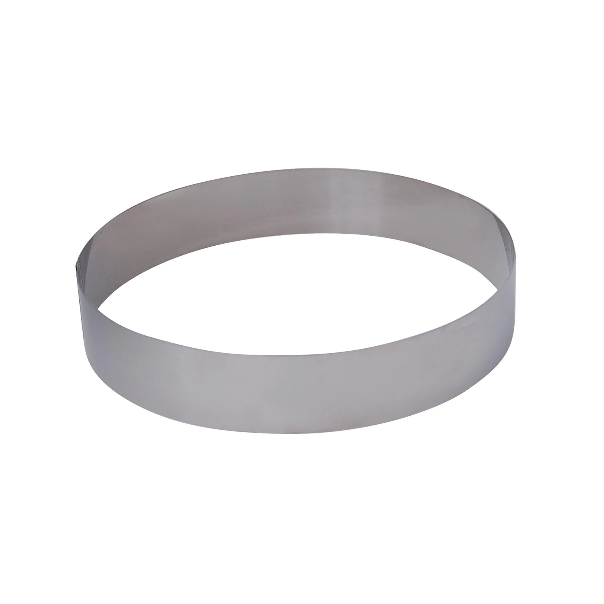De Buyer Tall Stainless Steel Tart Ring, 24cm