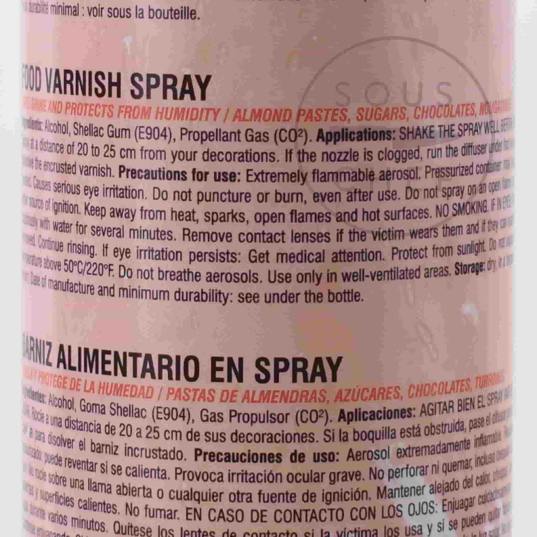 Deco Relief Food Varnish Spray, 400ml - Image 2