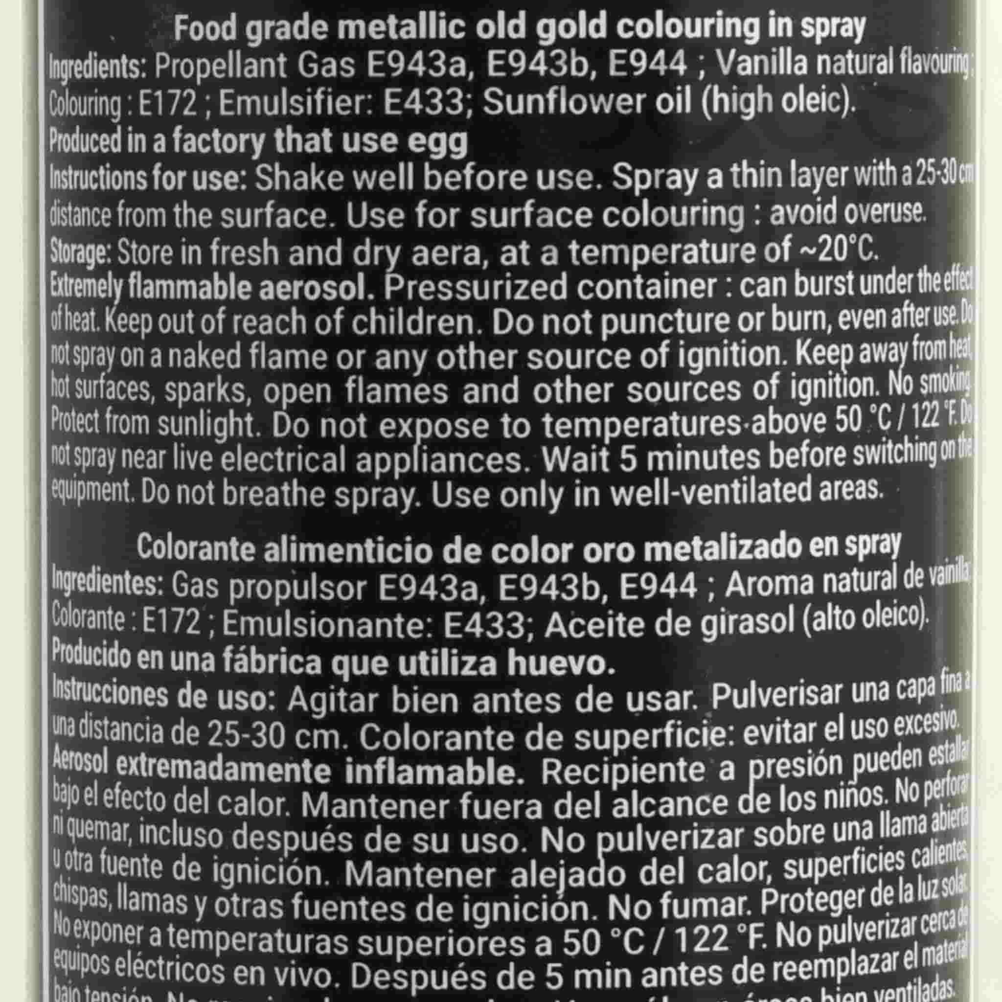 Deco Relief Metallic Antique Gold Spray, 300ml - Image 2