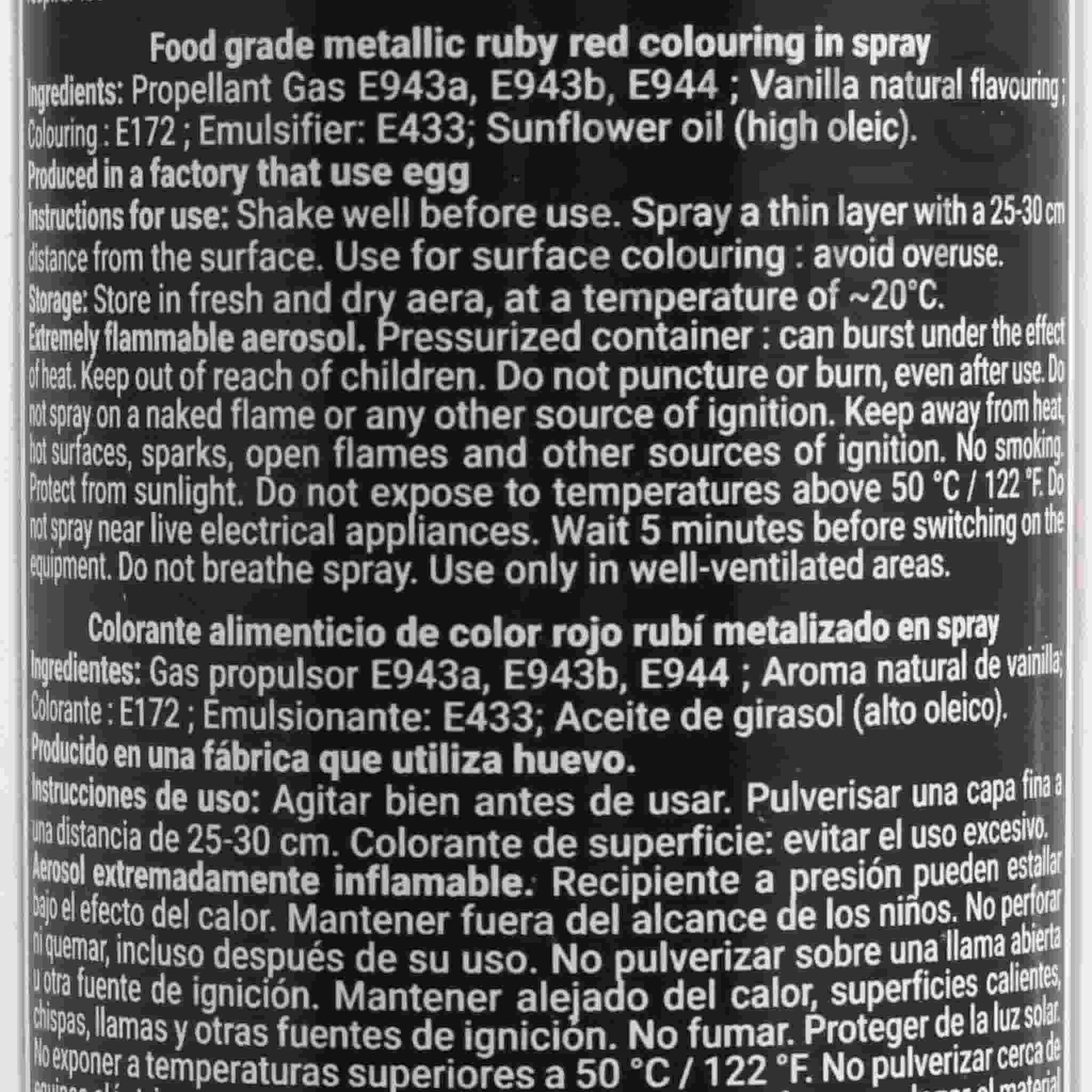 Deco Relief Metallic Ruby Spray, 300ml - Image 2
