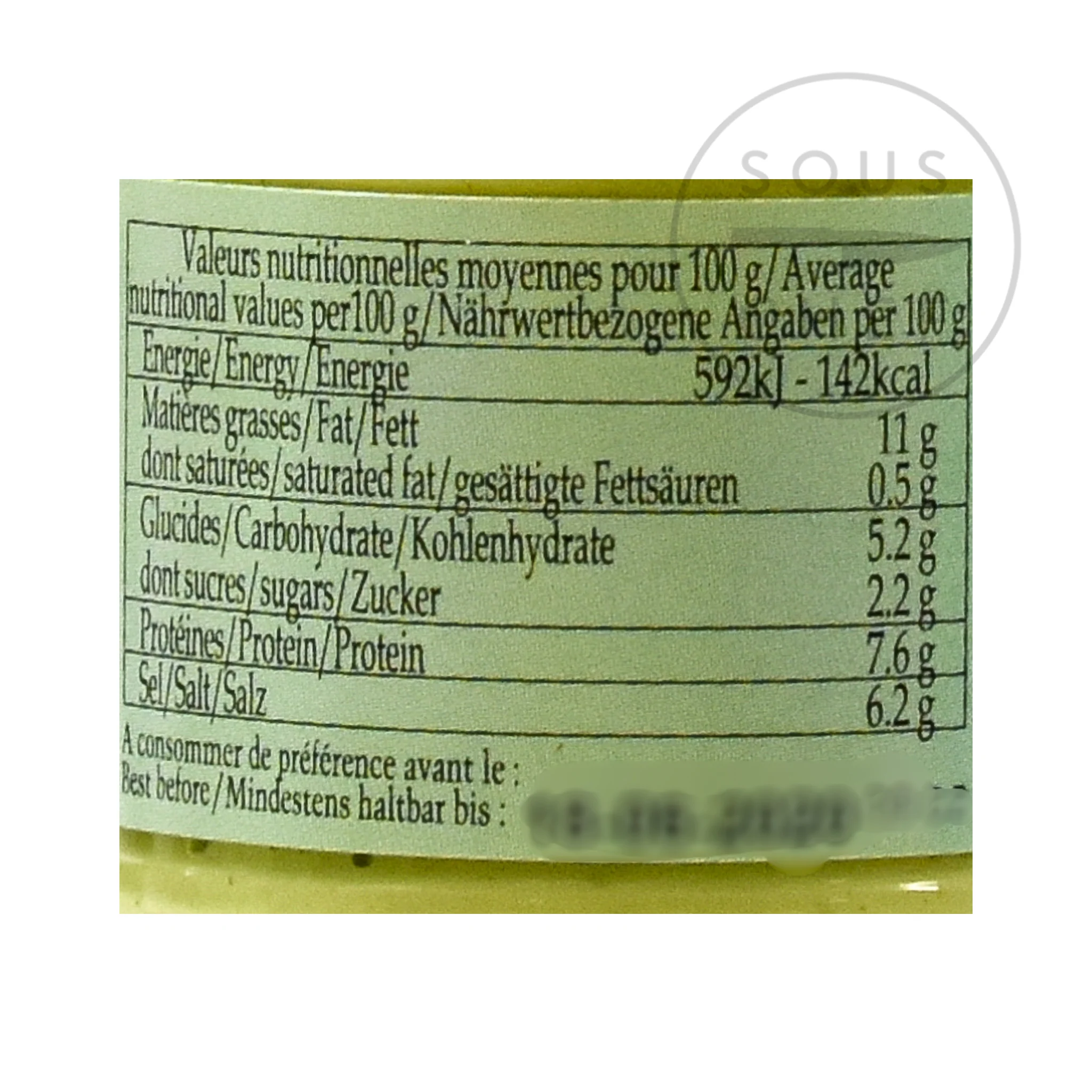 Dijon Mustard With Tarragon, 105g - Image 3