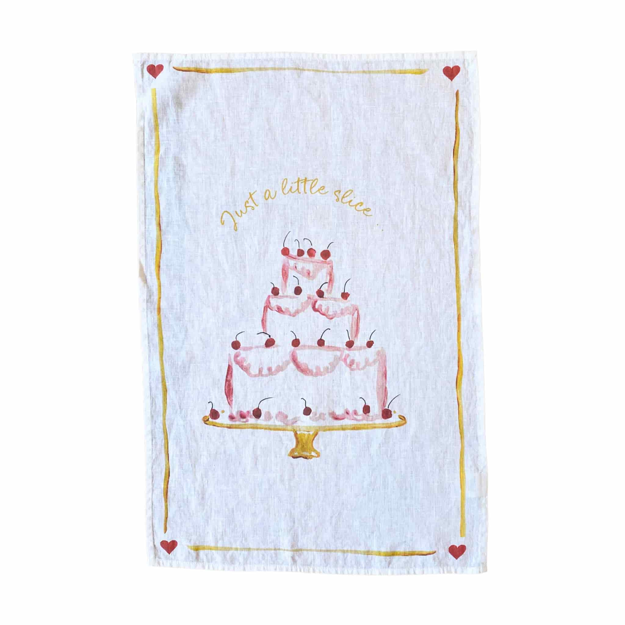 Dinette Just A Slice Linen Tea Towel