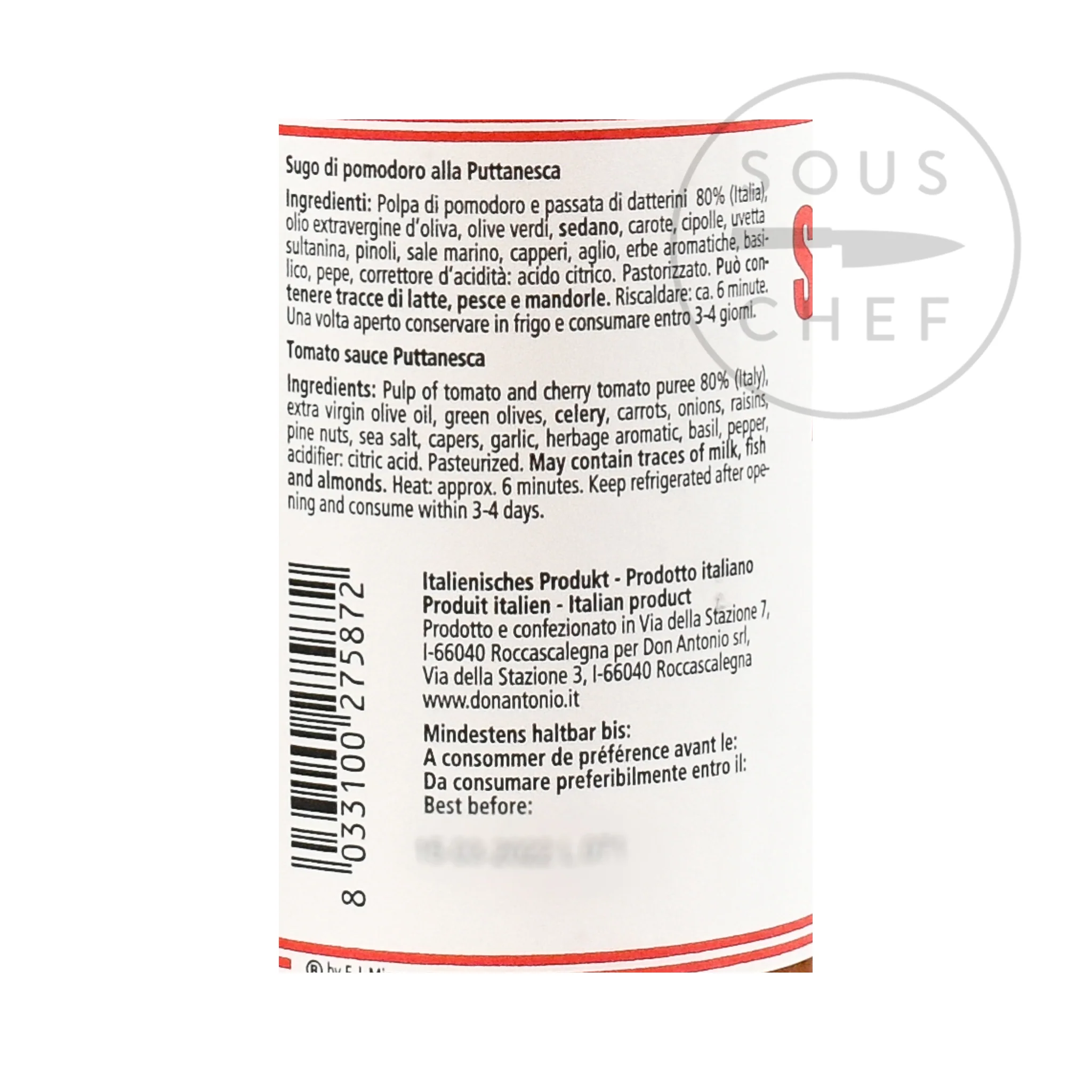 Don Antonio Puttanesca Sauce, 500g - Image 2