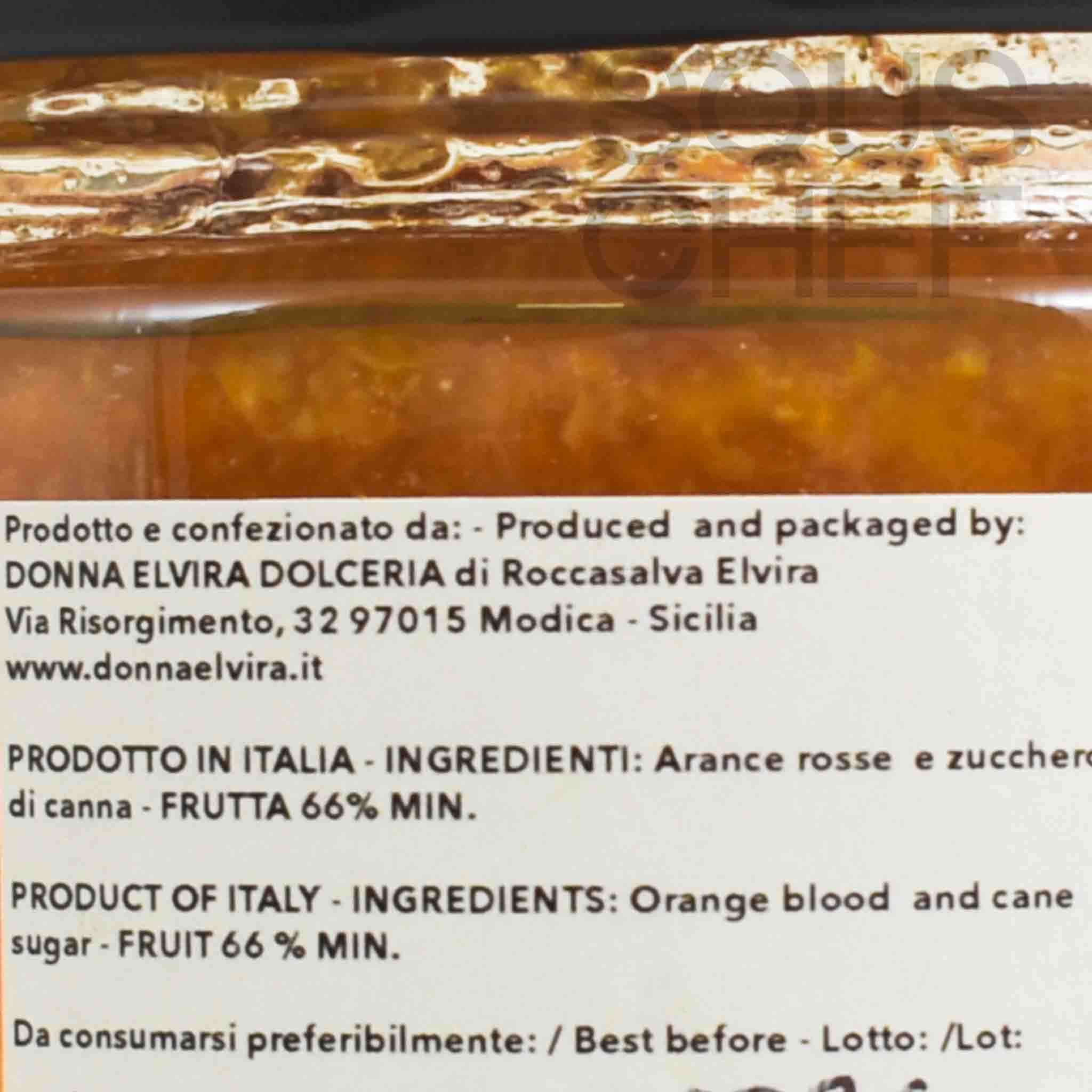 Donna Elvira Blood Orange Marmalade, 210g - Image 2