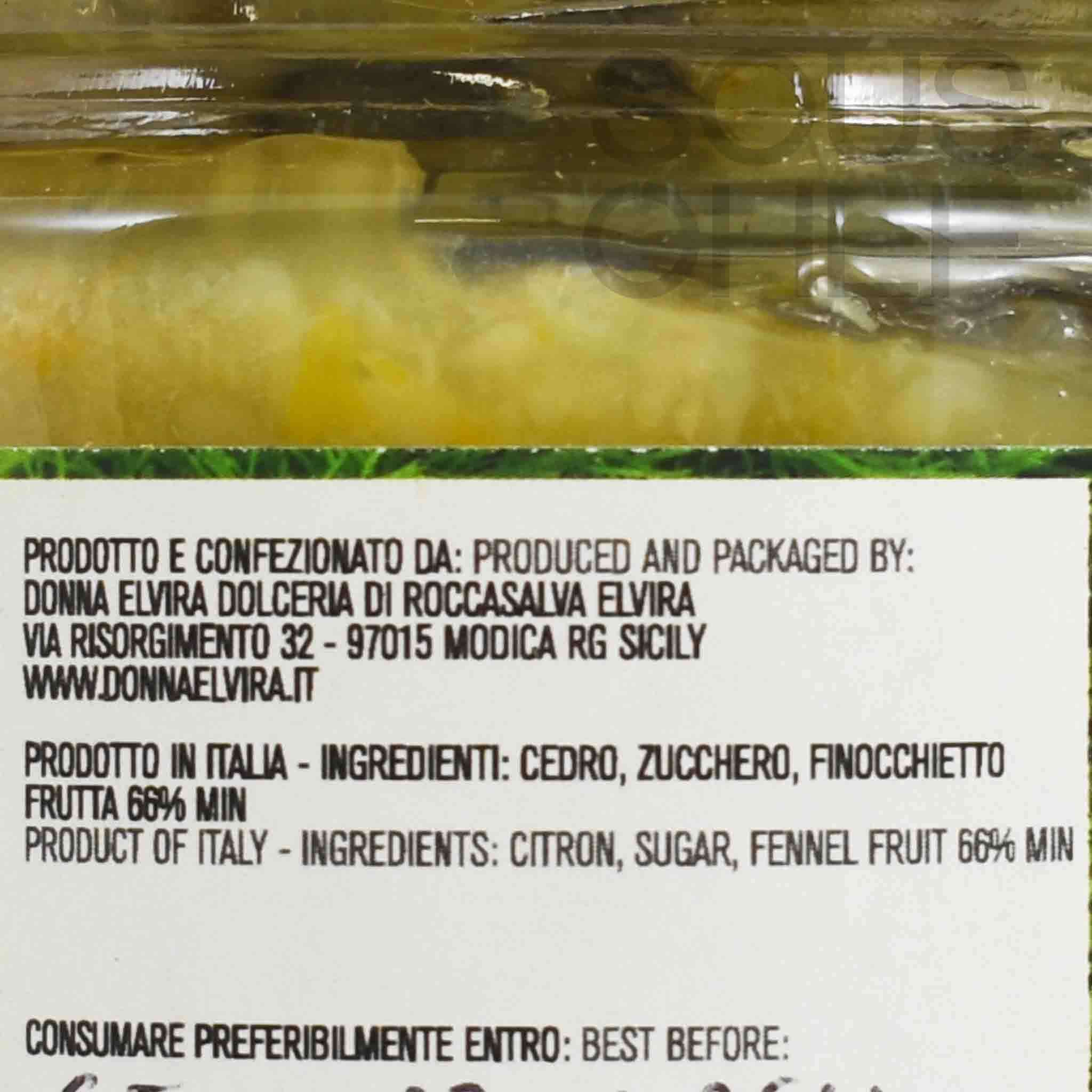 Donna Elvira Citron and Fennel Marmalade, 210g - Image 3