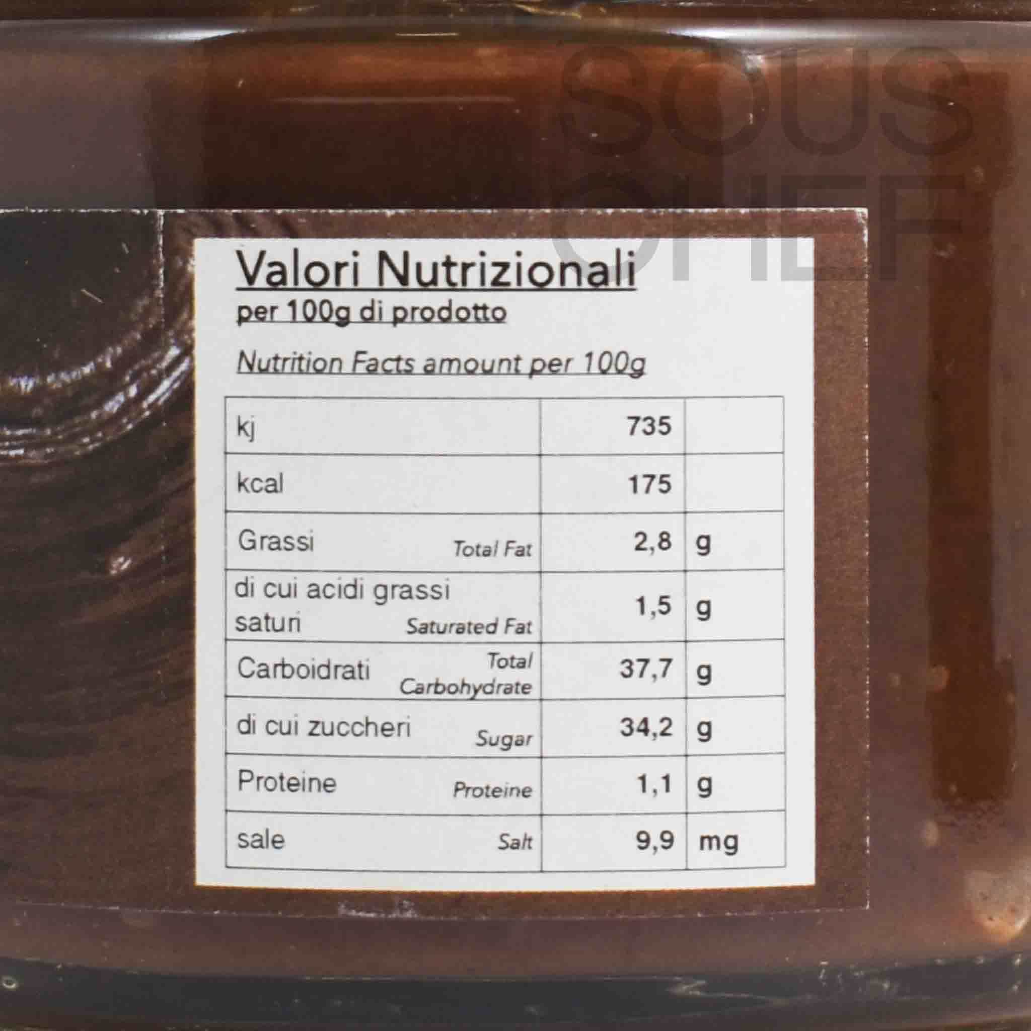 Donna Elvira Strawberry and Chocolate Marmalade, 210g - Image 3