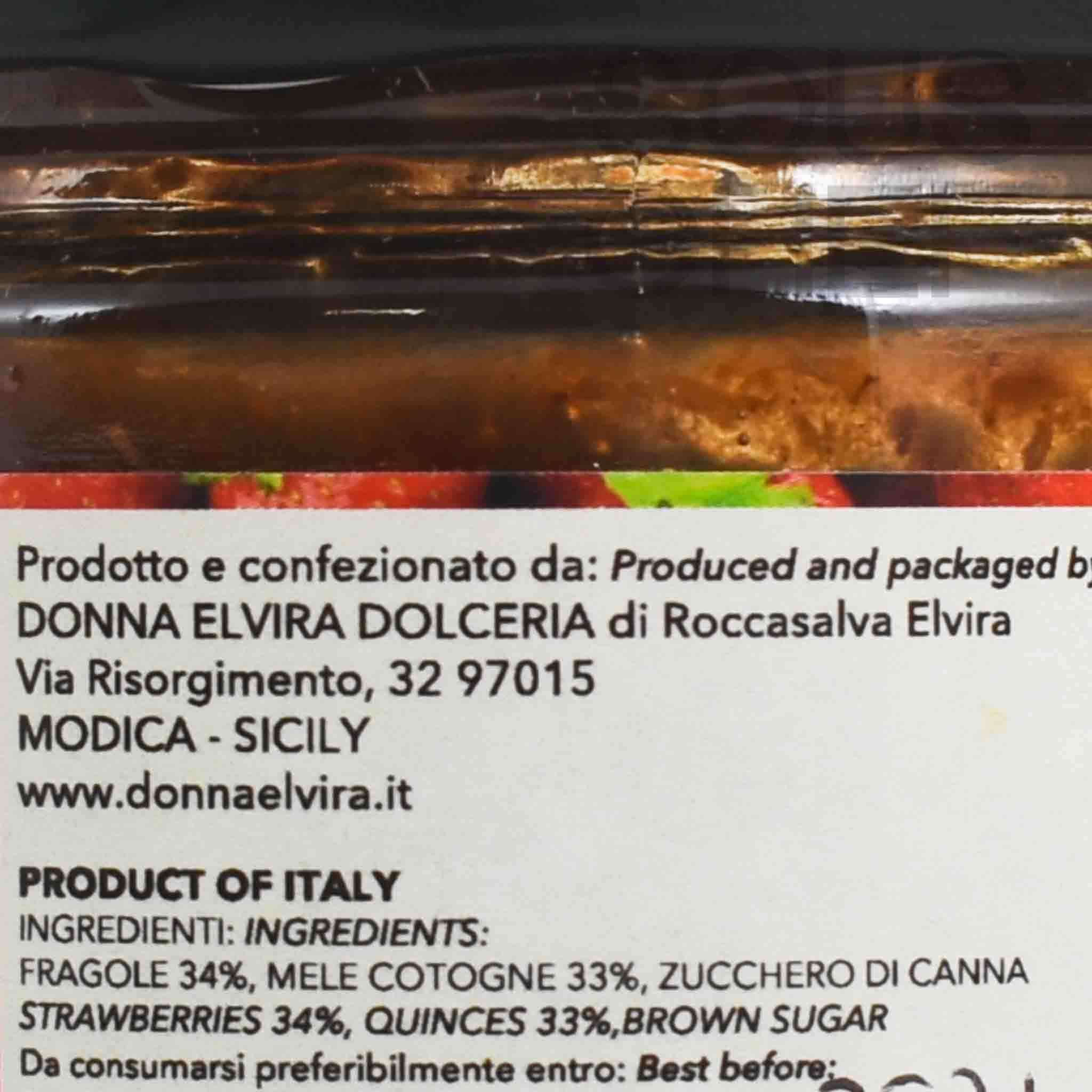 Donna Elvira Strawberry and Quince Marmalade, 210g - Image 3