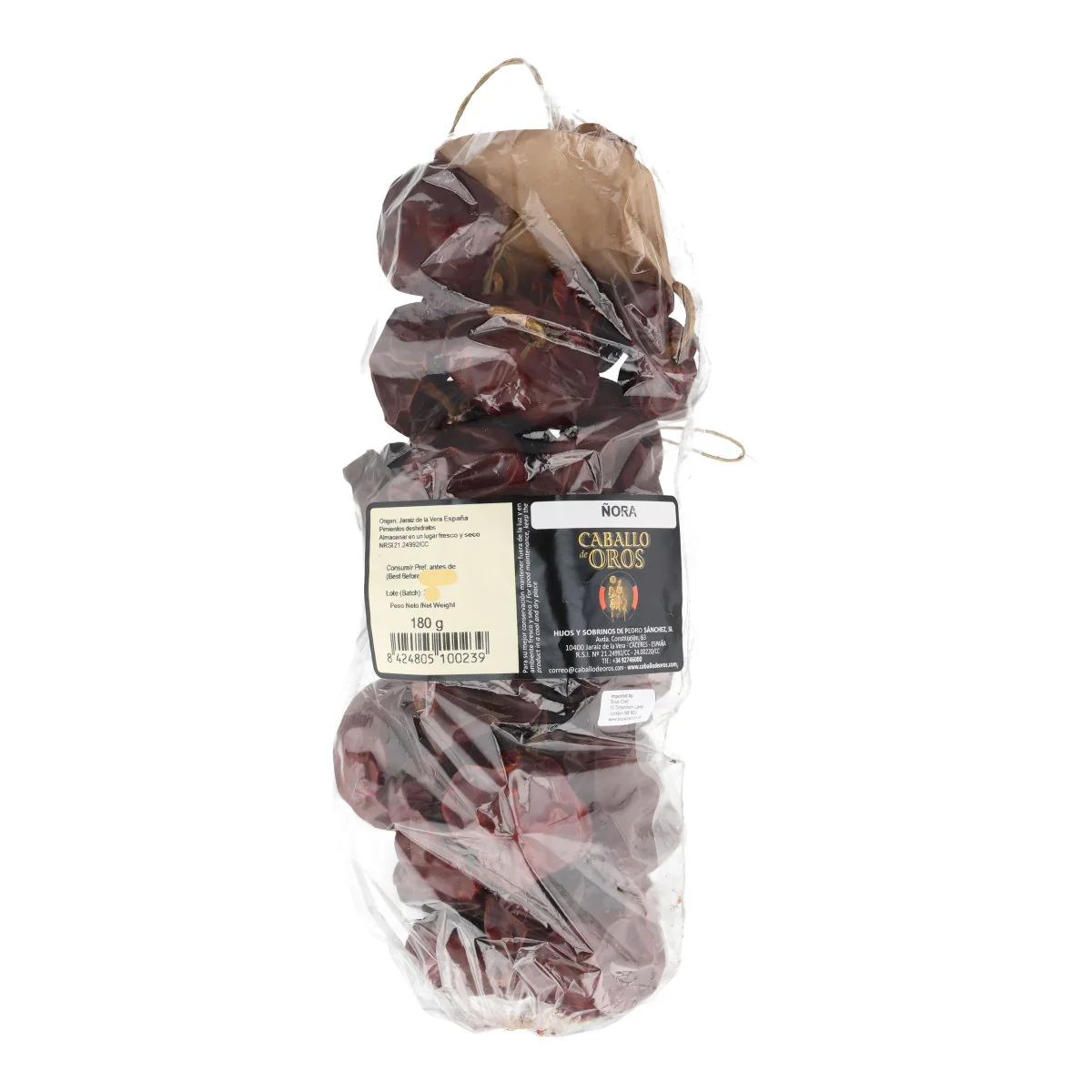 Dried Nora Peppers on String, 180g - Image 2