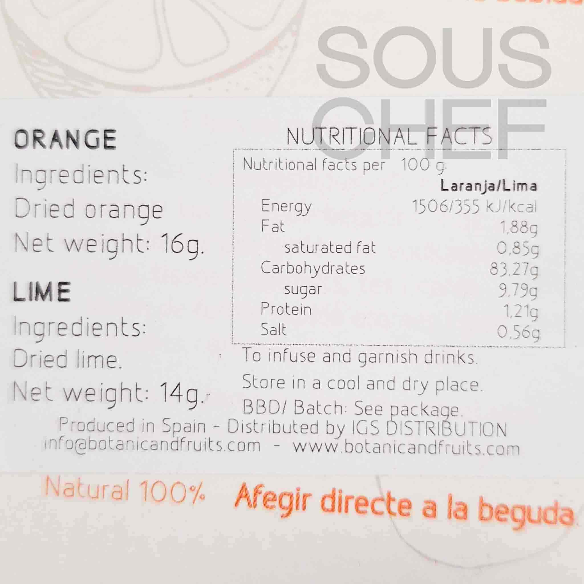 Dried Orange & Lime Slices, 30g - Image 2
