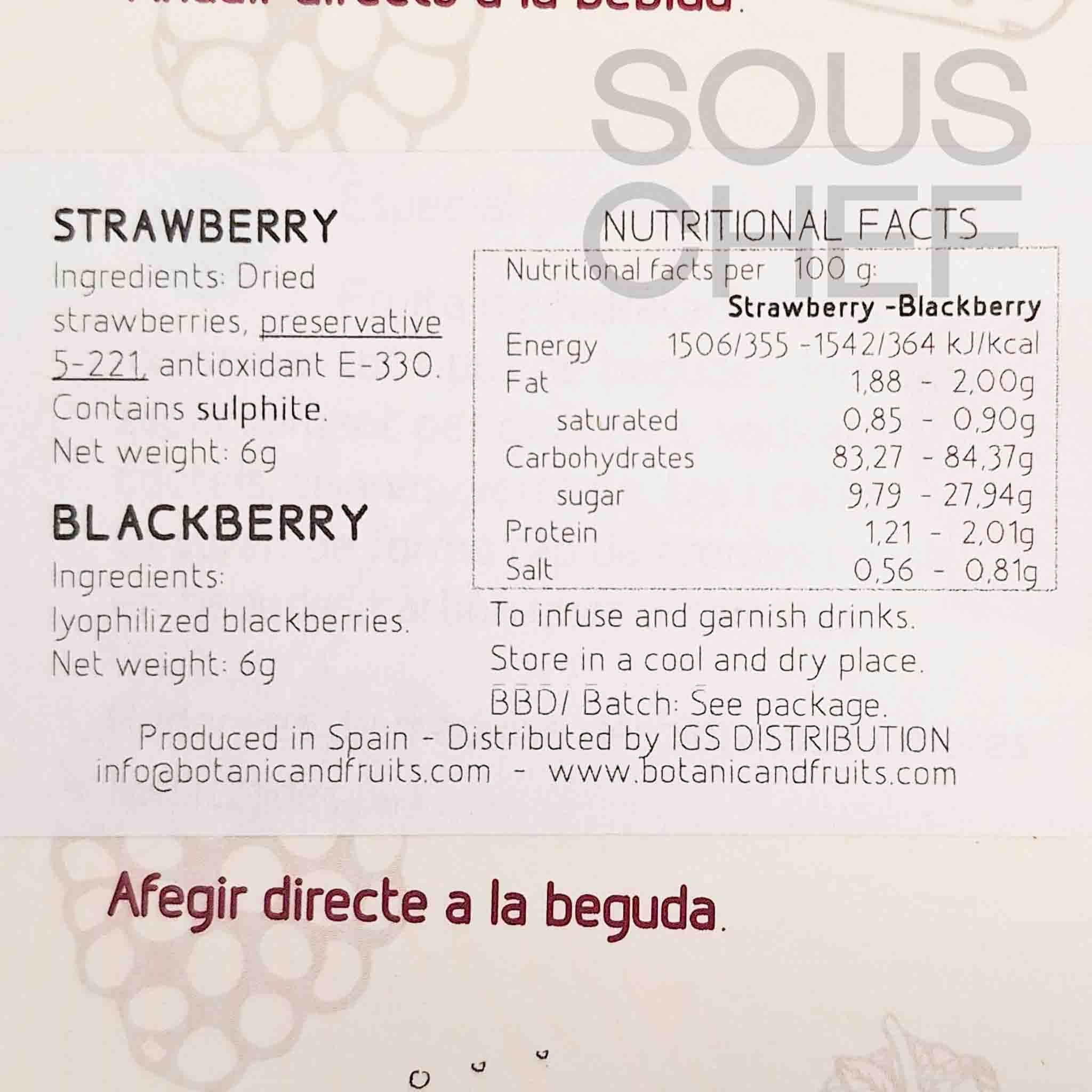 Dried Strawberries & Blackberries, 12g - Image 2