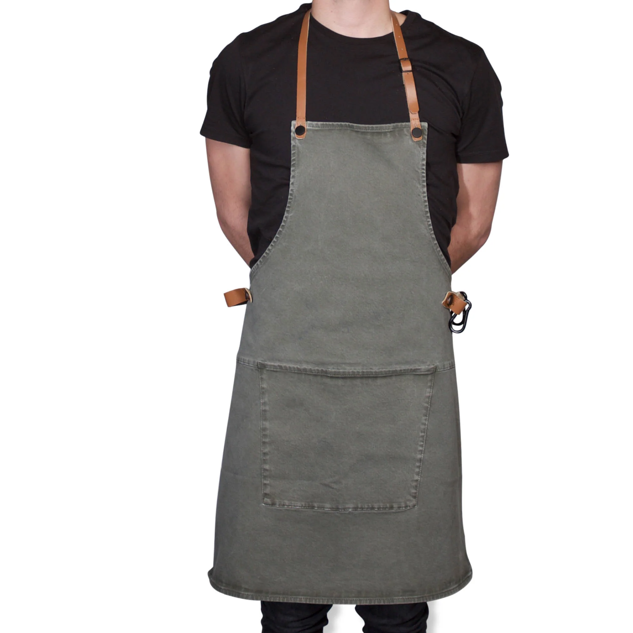 Dutchdeluxes Canvas BBQ Apron in Grey-Green - Image 4