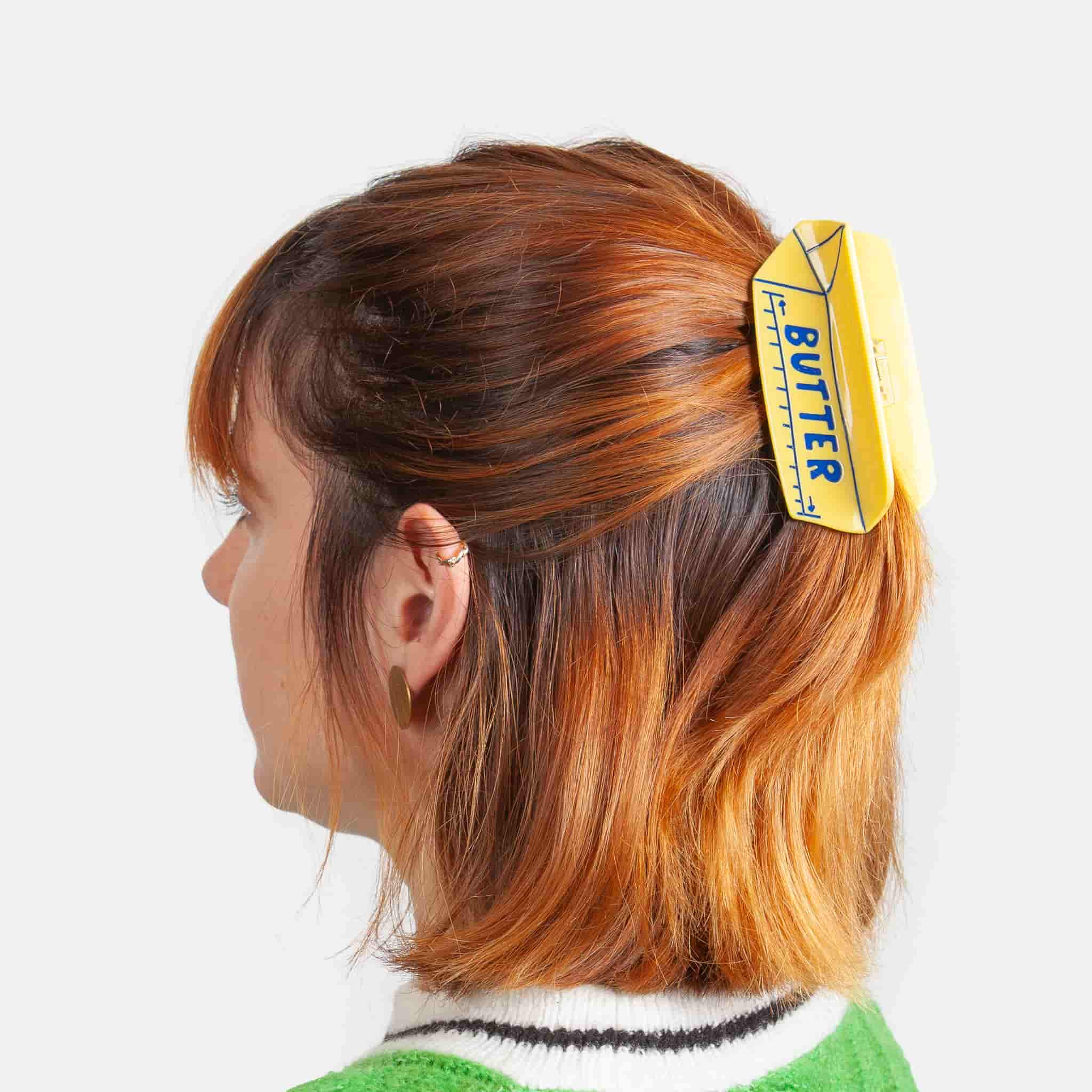 Eat My Socks Butter Hair Claw Clip - Image 2