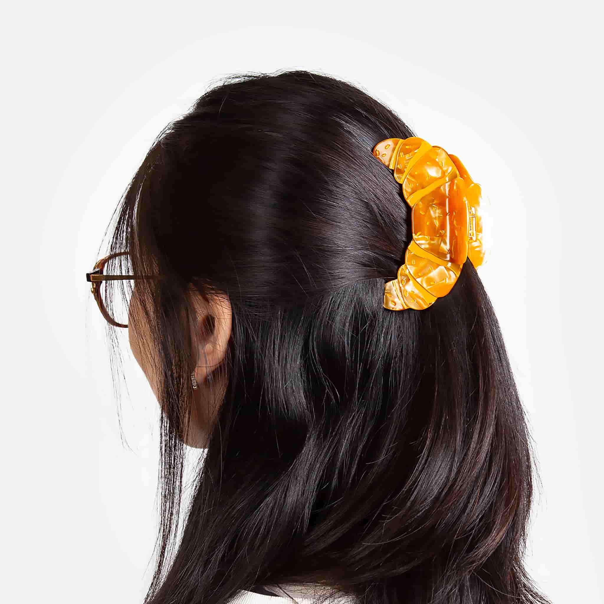 Eat My Socks Croissant Hair Claw Clip - Image 2
