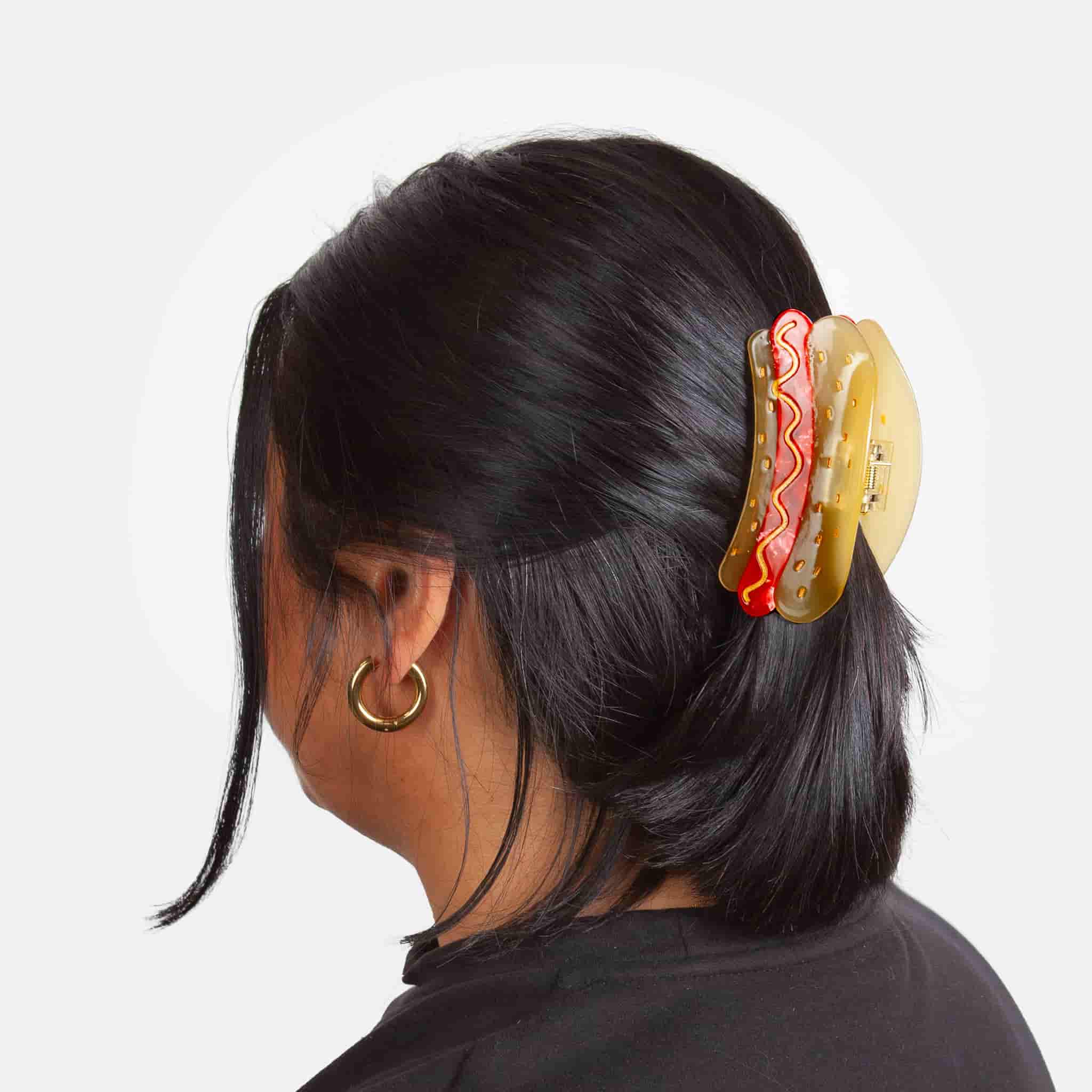 Eat My Socks Hotdog Hair Claw Clip - Image 2
