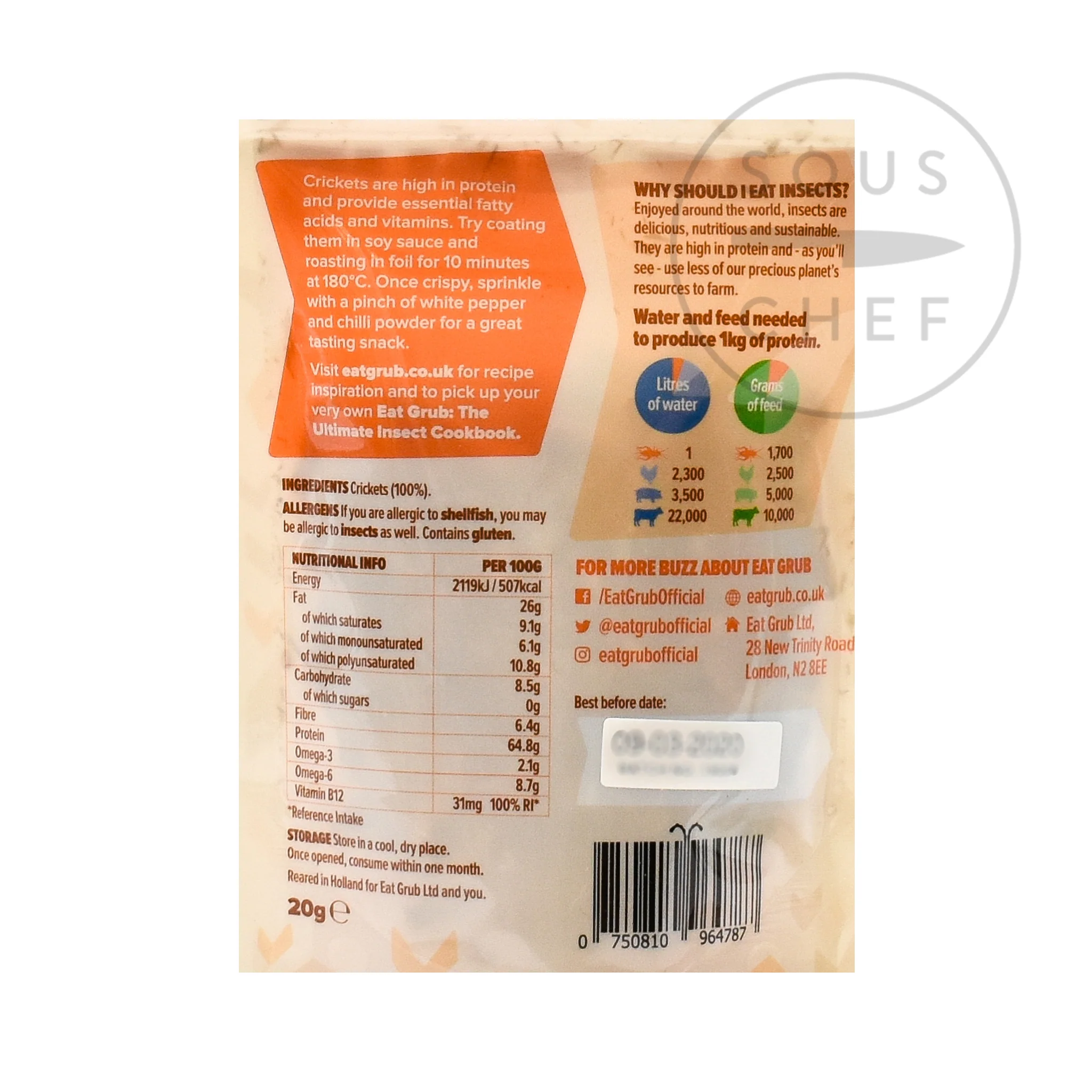 Edible Crickets, 20g - Image 3