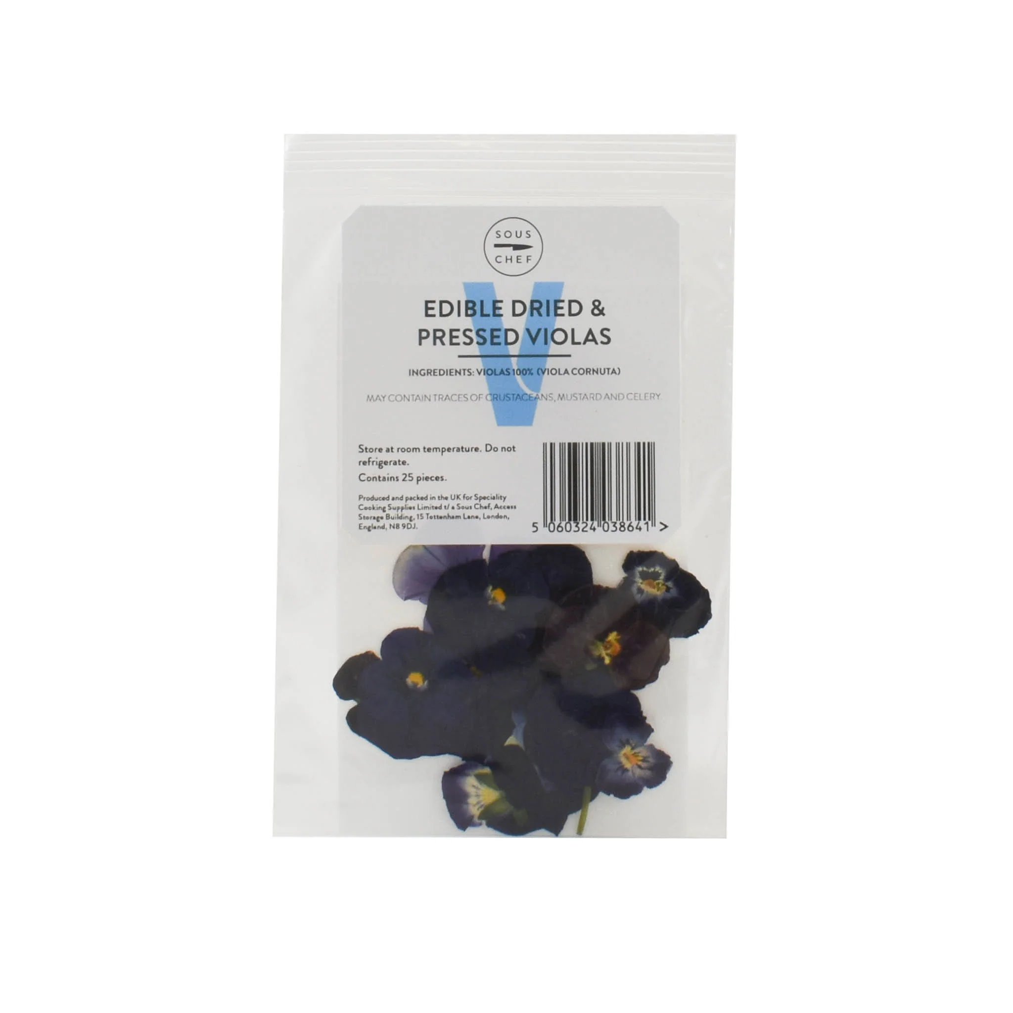 Edible Dried & Pressed Violas, 25 pieces - Image 2