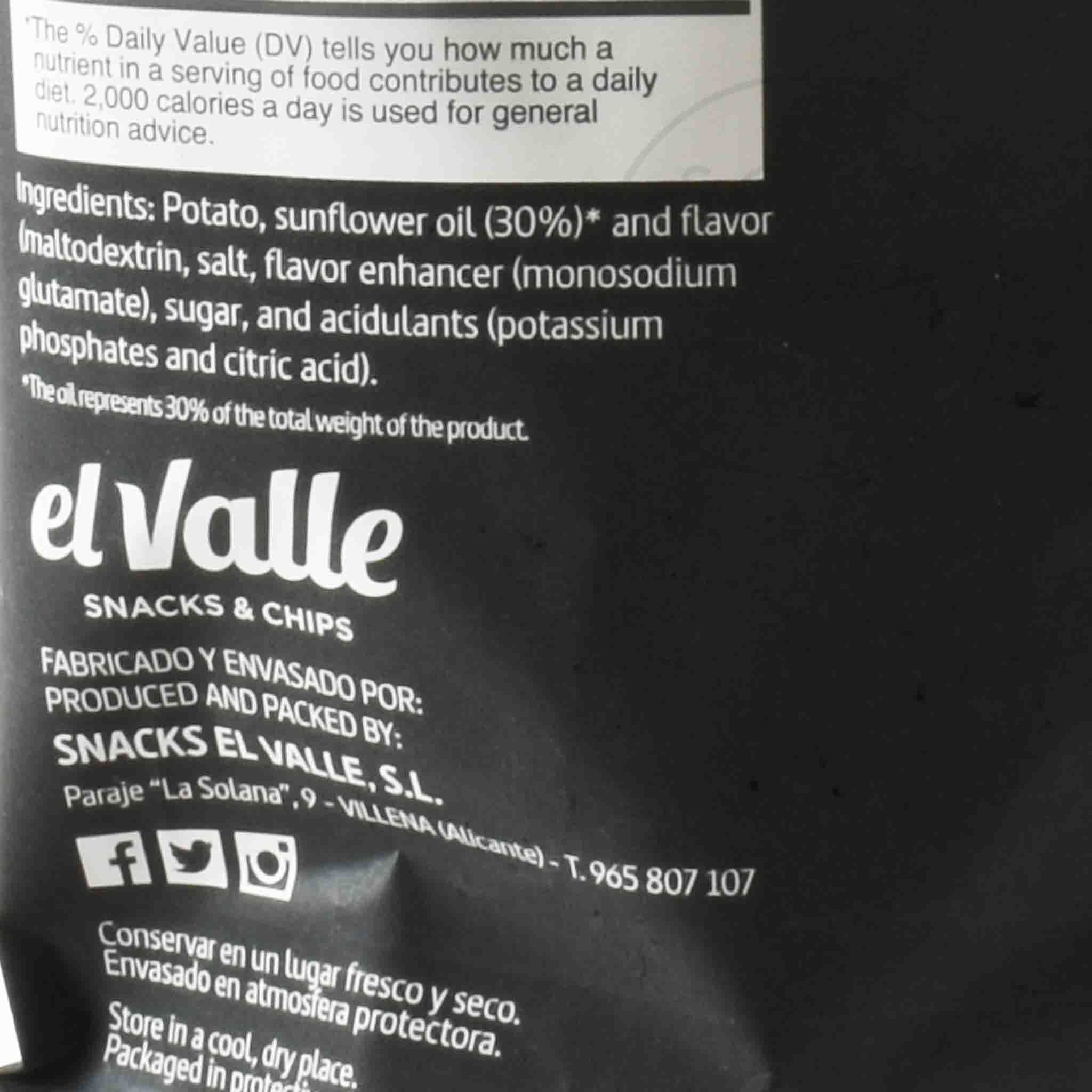 el Valle Black Truffle Crisps, 150g - Image 2