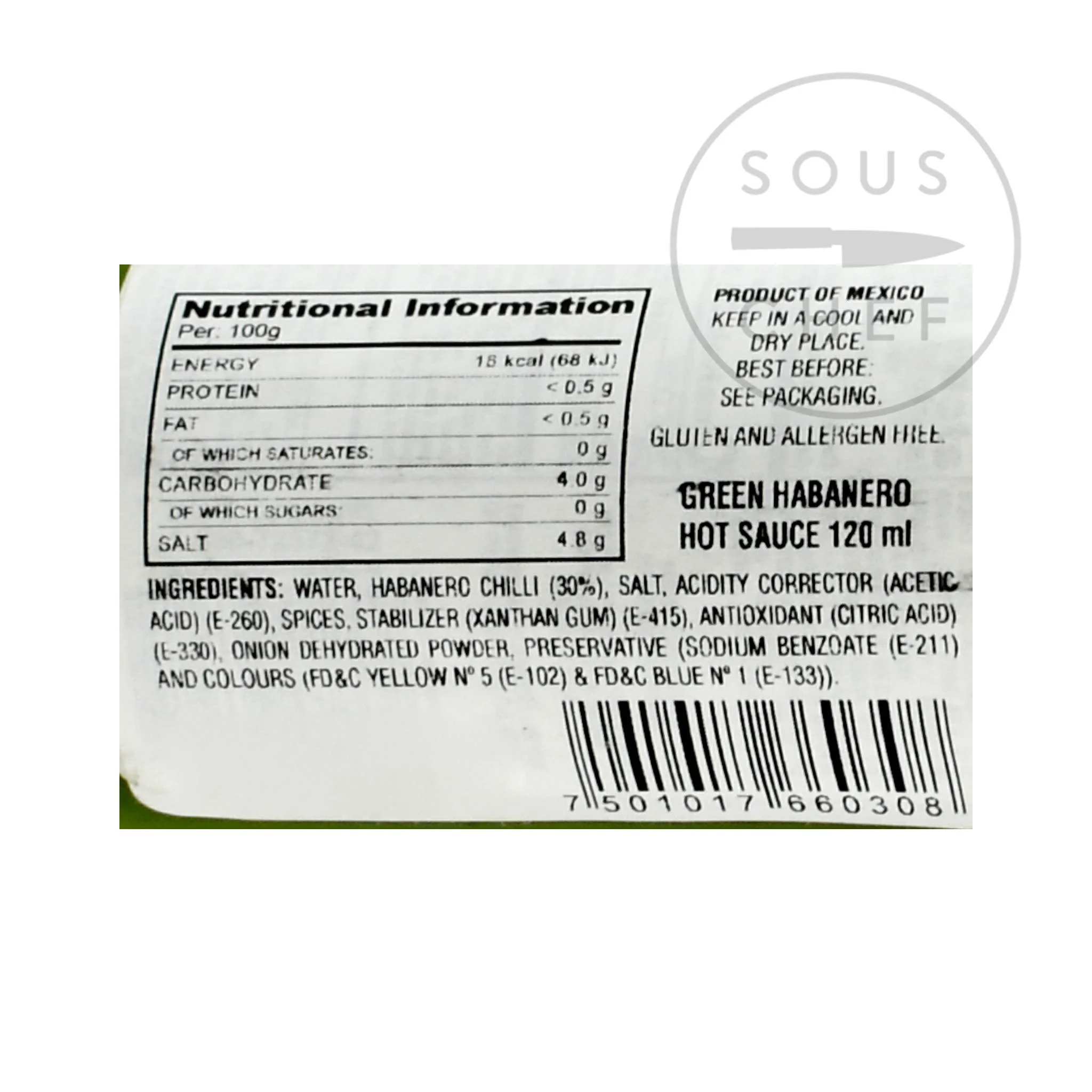 El Yucateco Habanero Green Sauce, 120ml - Image 2