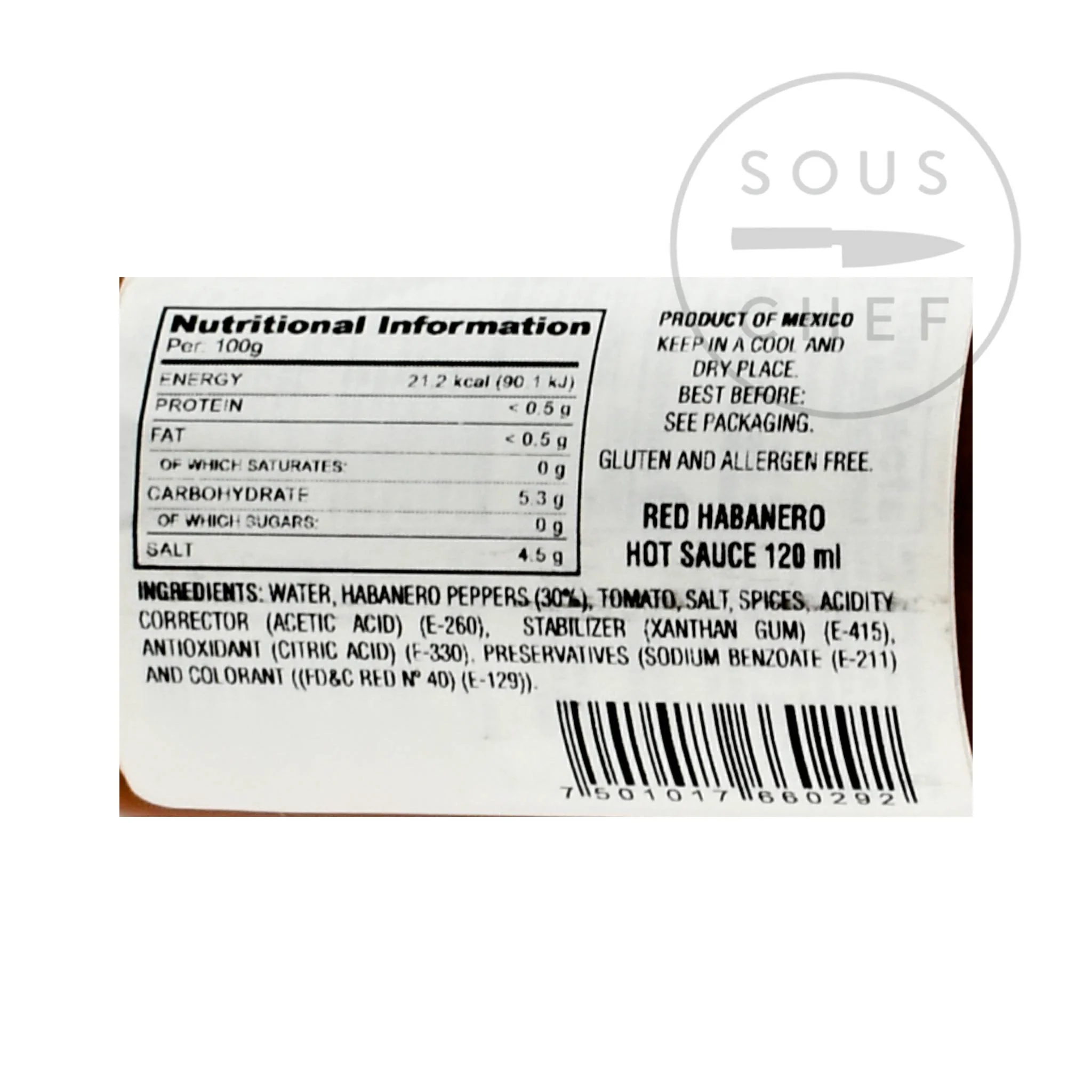 El Yucateco Habanero Red Sauce, 120ml - Image 2