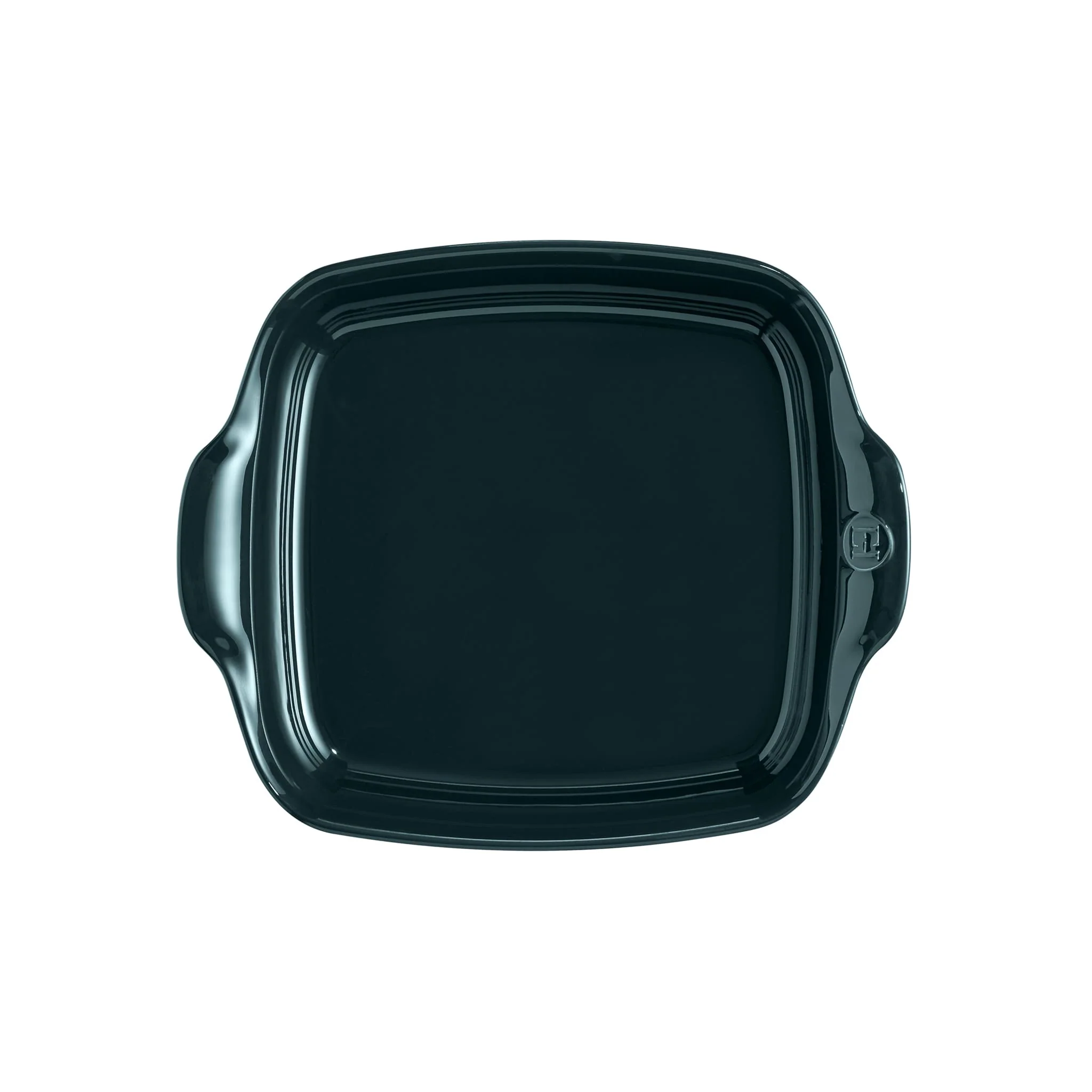 Emile Henry Dark Teal Square Roasting Dish, 24cm - Image 3