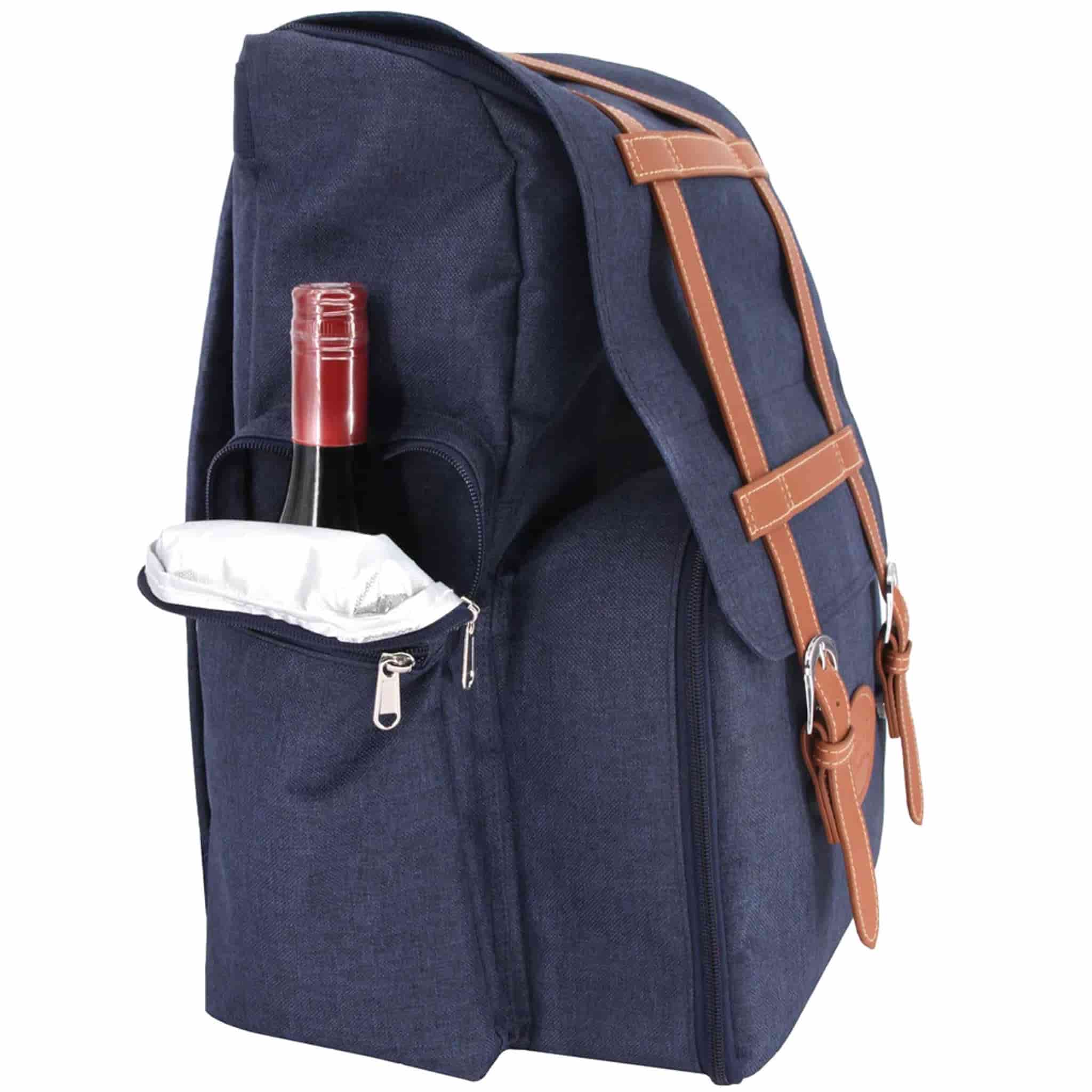 Escapade Navy Picnic Backpack, 4 Person - Image 2