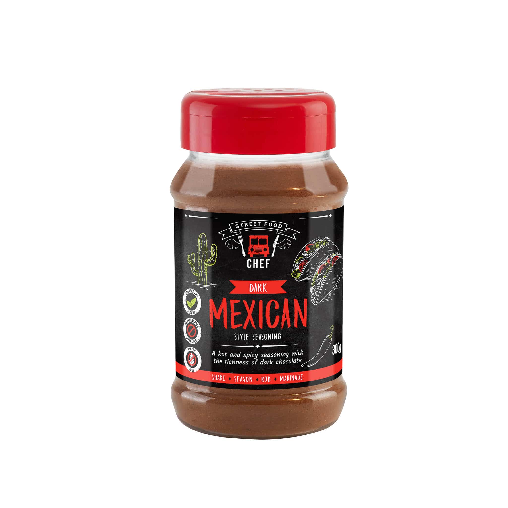 Essential Cuisine Street Food Dark Mexican Seasoning, 300g