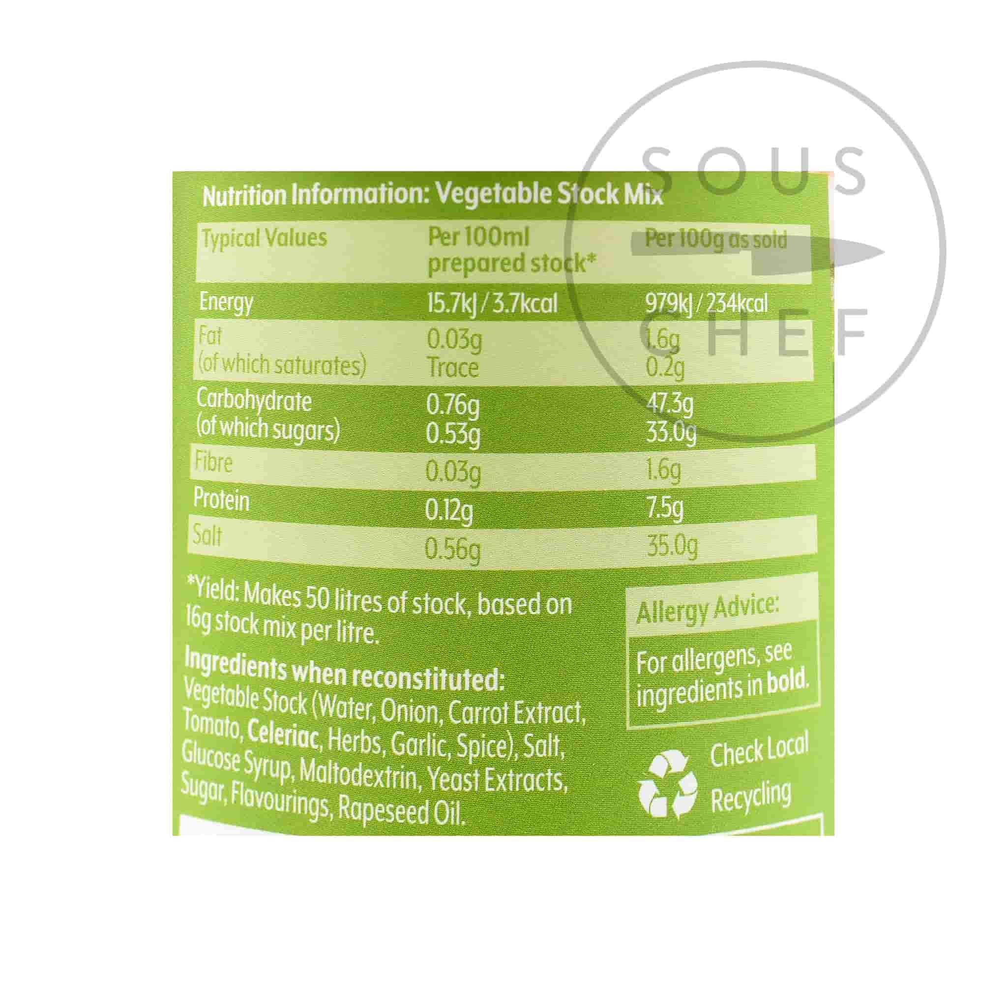 Essential Cuisine Vegetable Stock Mix, 800g - Image 2