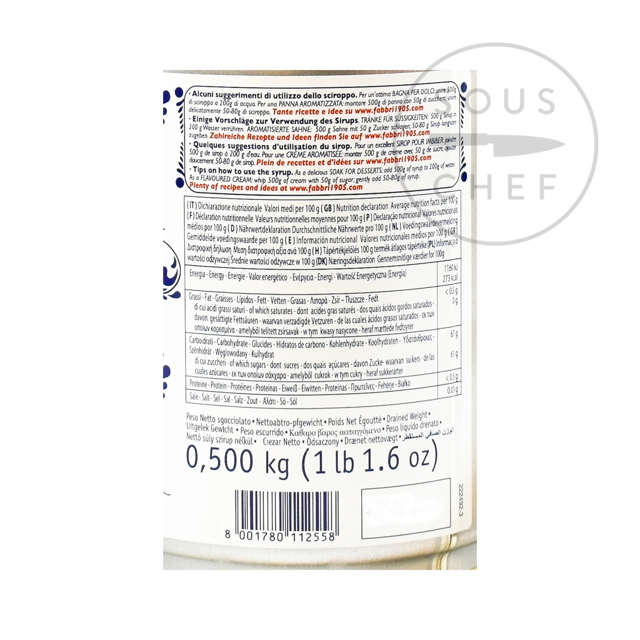 Fabbri Amarena Cherries in Syrup, 1.25kg - Image 3
