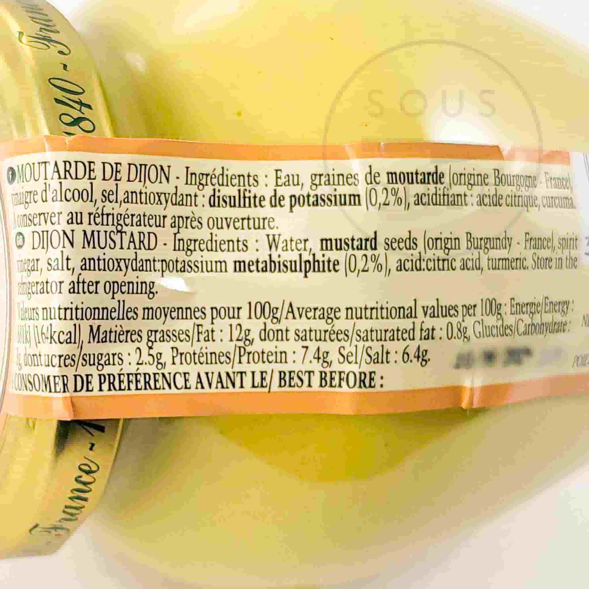 Fallot Dijon Mustard, 310g - Image 2