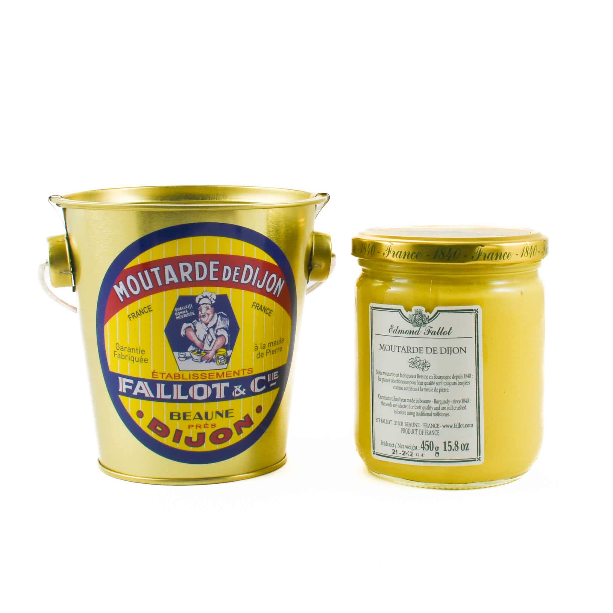 Fallot Dijon Mustard In Gift Metal Bucket, 450g - Image 2