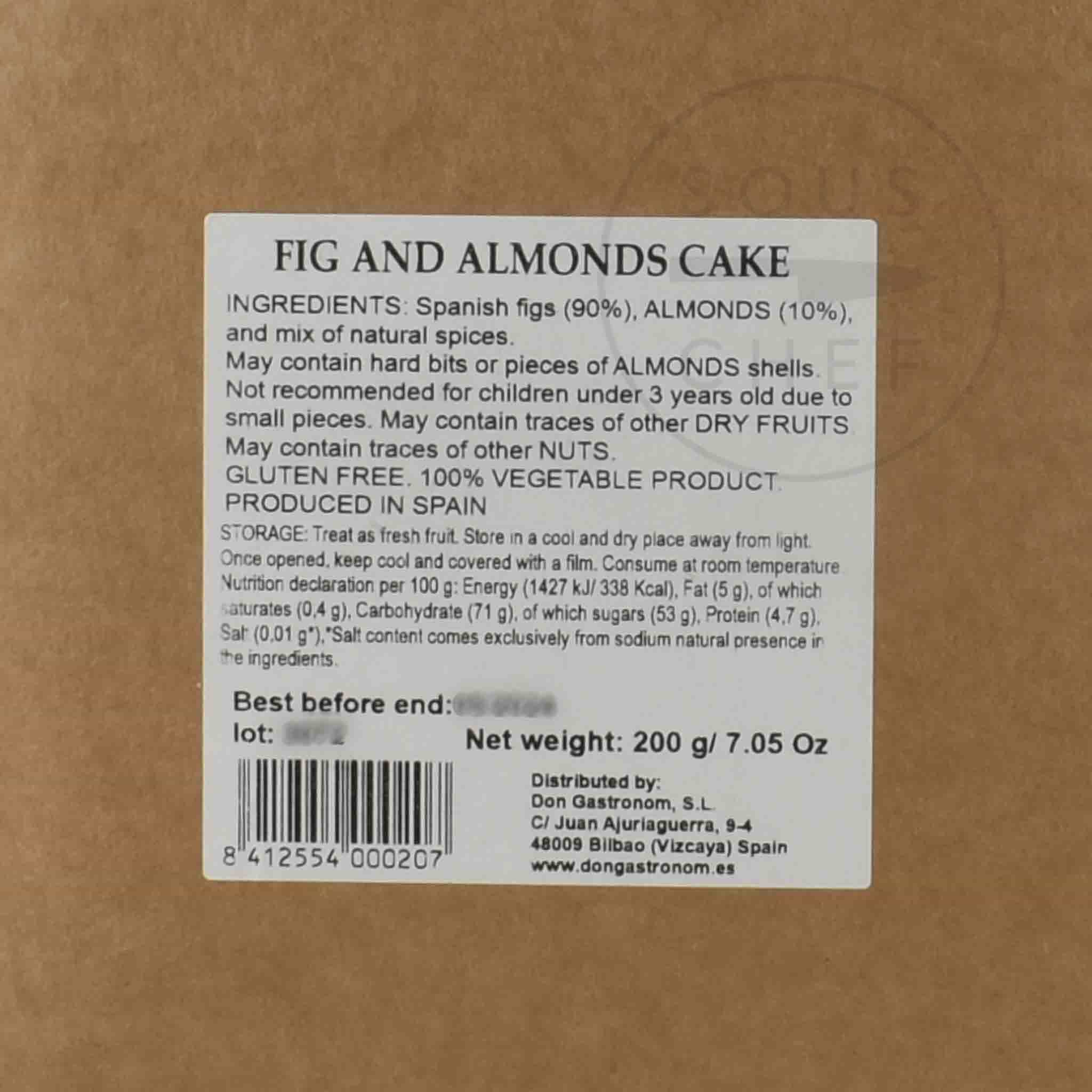 Fig and Almonds Dried Fruit Cake, 200g - Image 2