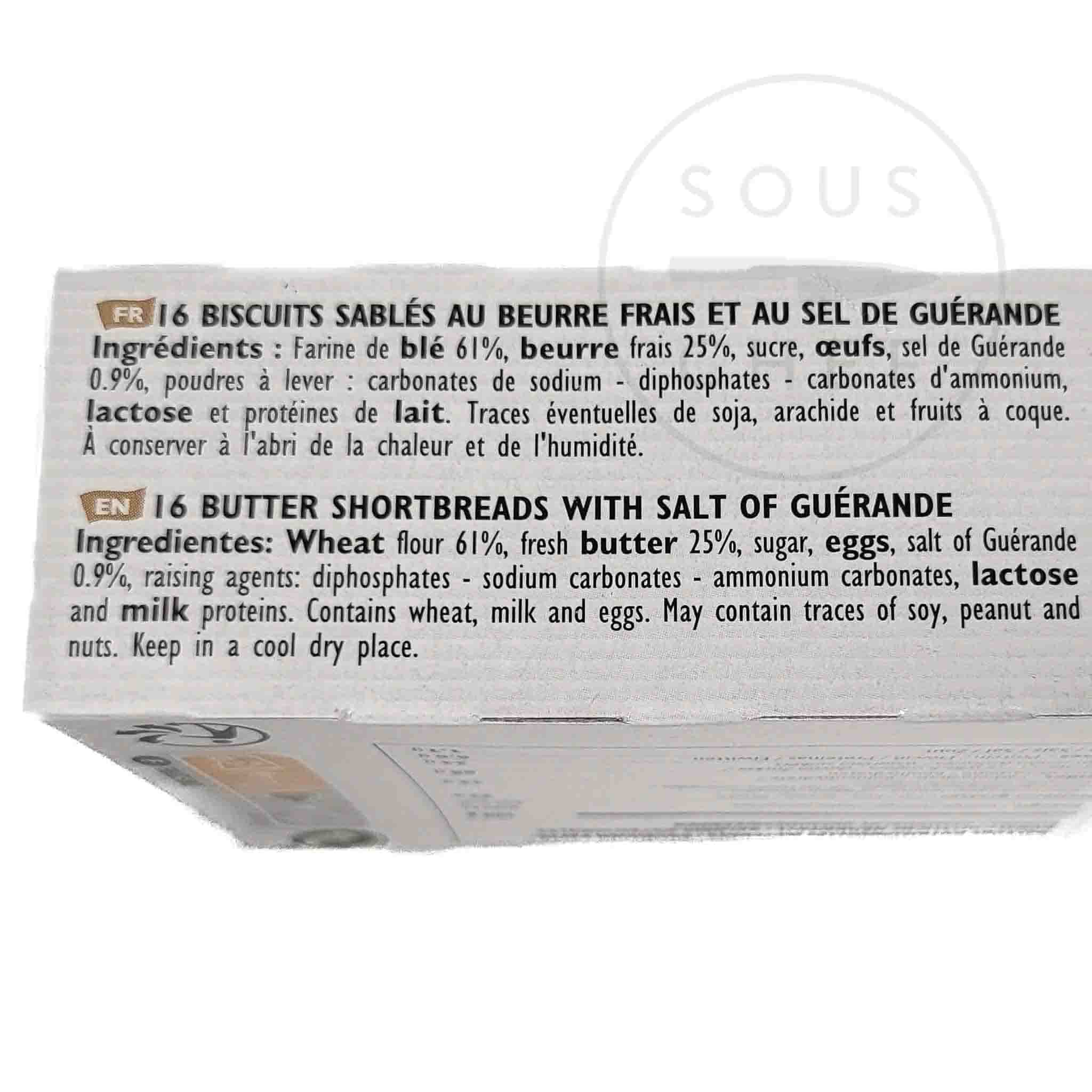 Filet Bleu Butter Shortbread With Guerande Sea Salt, 130g - Image 2