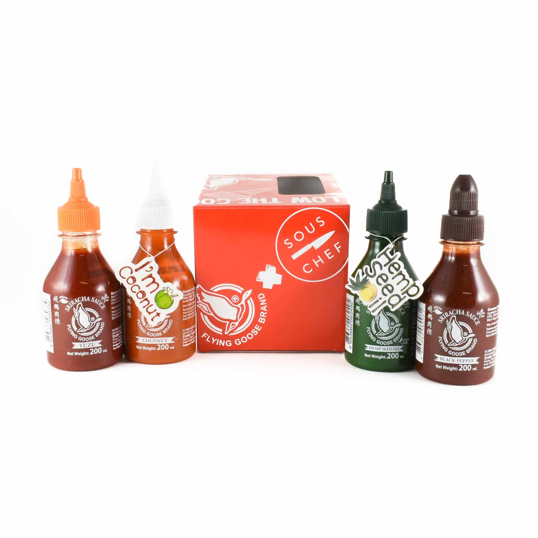Sous Chef x Flying Goose Sriracha Box Set, 4 x 200ml - Image 8