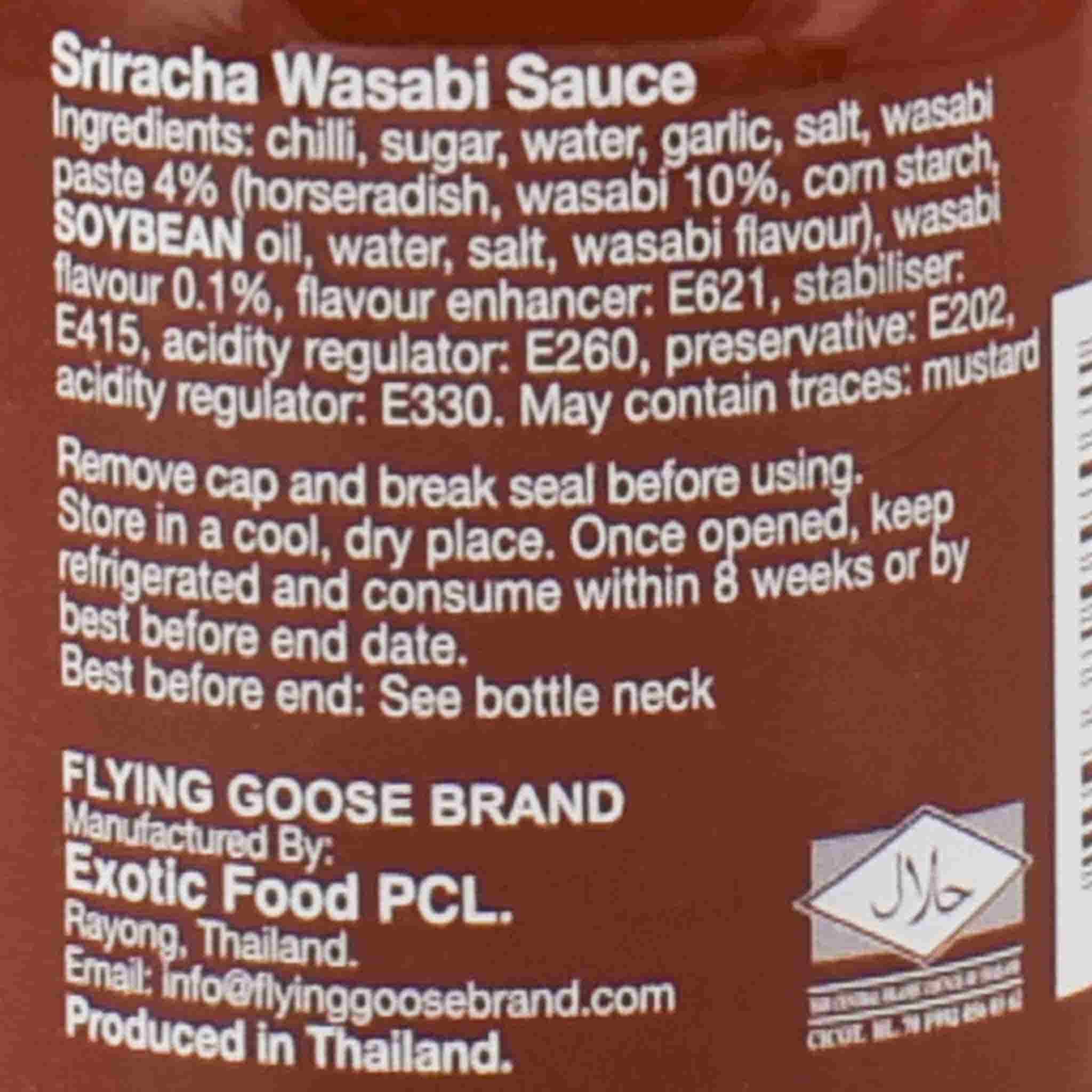 Flying Goose Sriracha Wasabi, 200ml - Image 6