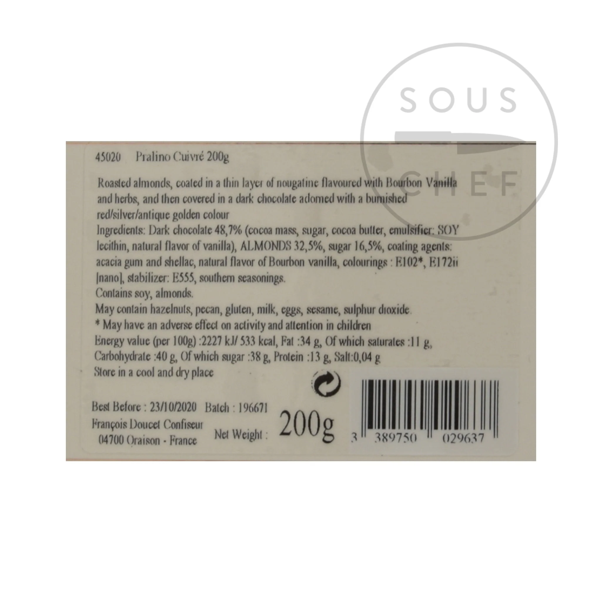 Francois Doucet Gold Pralines, 160g - Image 2