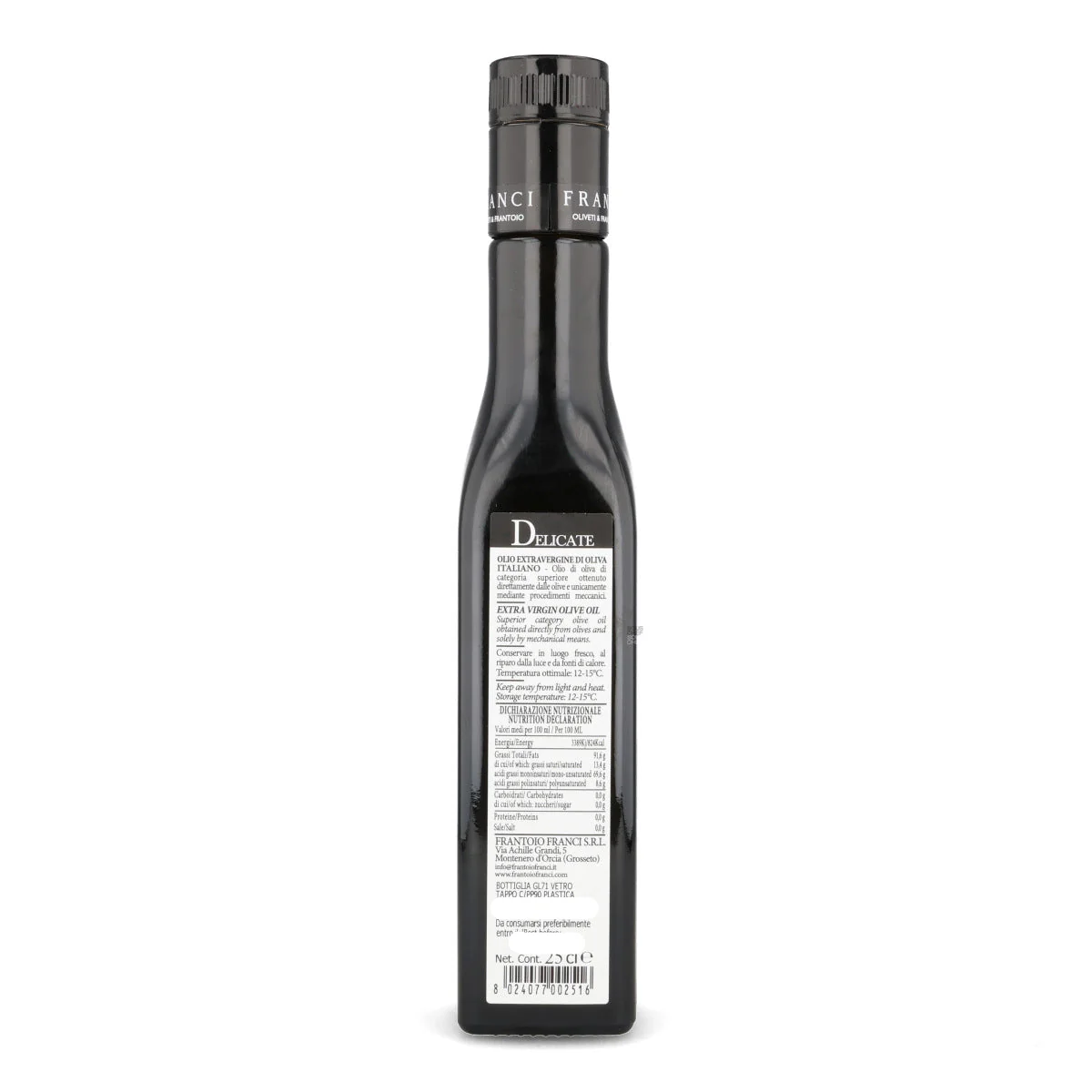 Frantoio Franci Delicate Maurino Extra Virgin Olive Oil, 250ml - Image 2