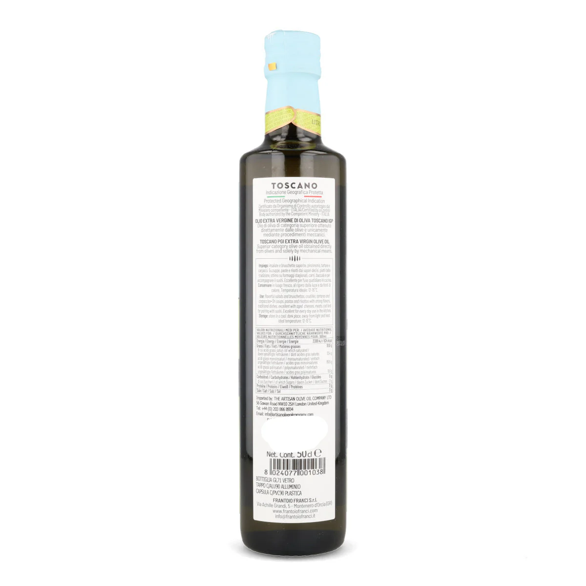 Frantoio Franci Toscano IGP Extra Virgin Olive Oil, 500ml - Image 2