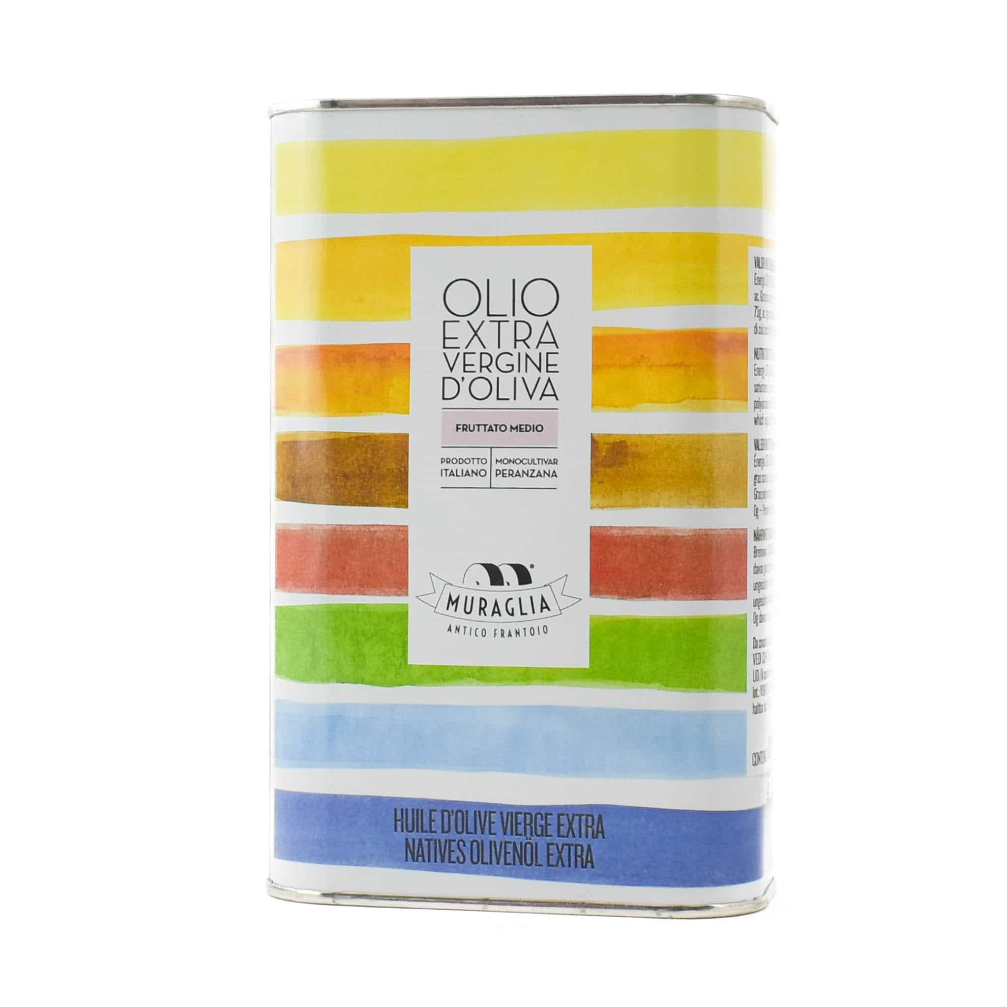 Frantoio Muraglia Extra Virgin Olive Oil Rainbow Tin - Image 2