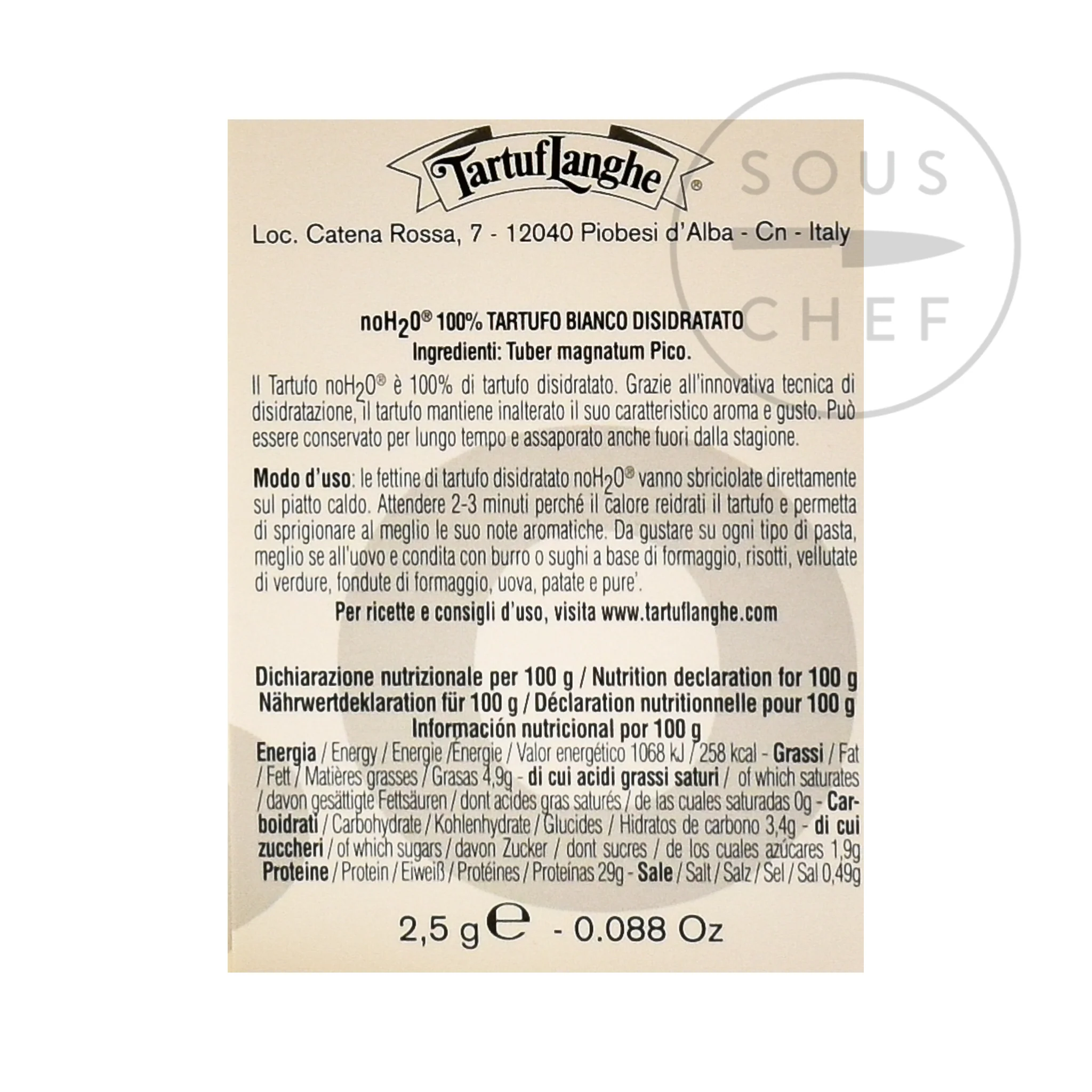 Tartuflanghe Freeze-Dried Alba White Truffle, 2.5g - Image 2