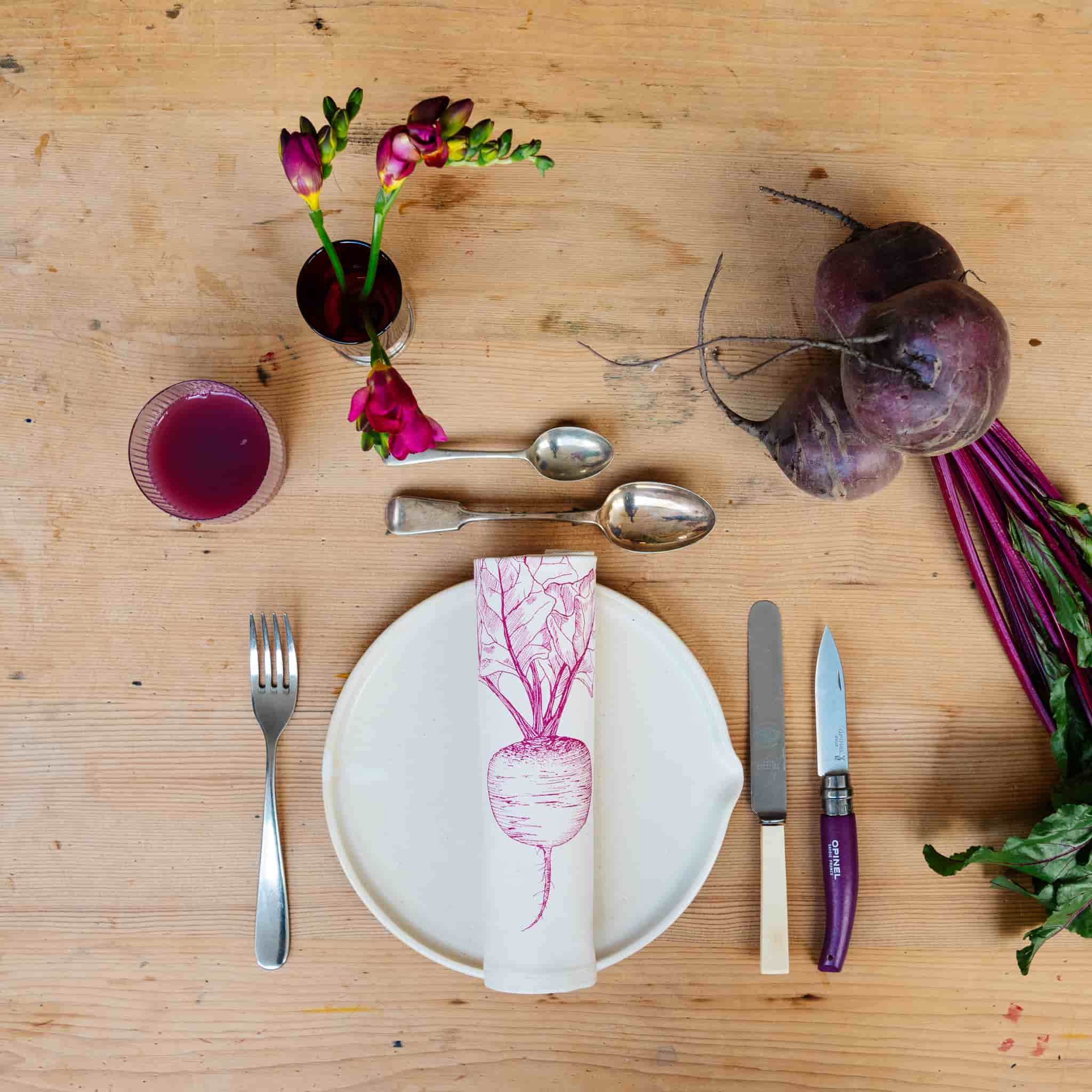 Lottie Day Garden Veg Mixed Design Napkins Box of 6 - Image 3