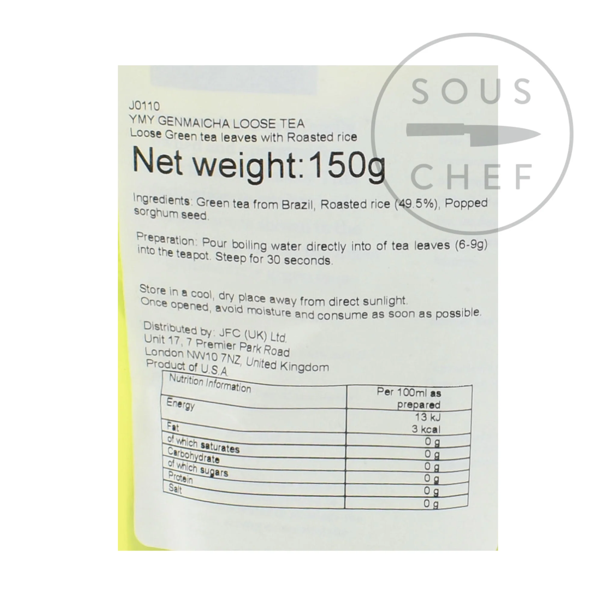 Genmaicha Green Tea, 150g - Image 2