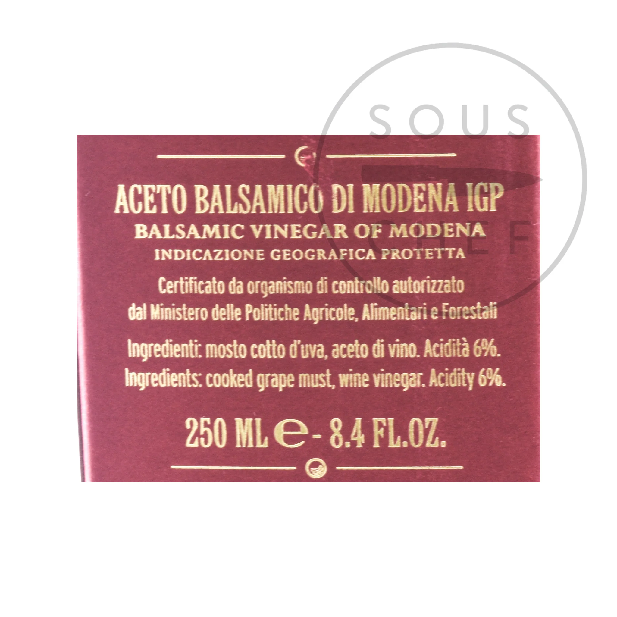 Giusti 3 Gold Medal Balsamic Vinegar 12 Year Aged, 250ml - Image 2