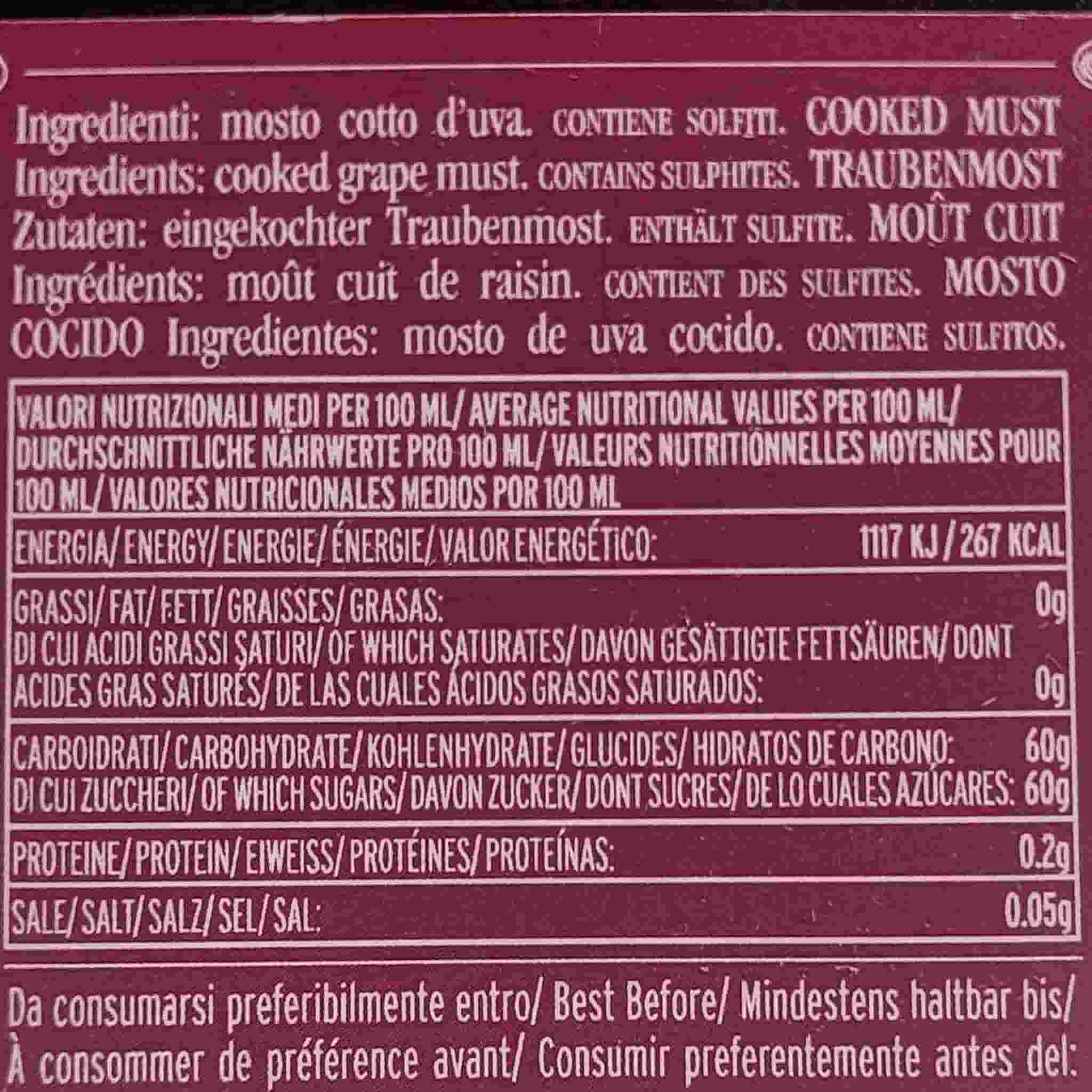Giusti Saba Cooked Grape Must, 250ml - Image 2