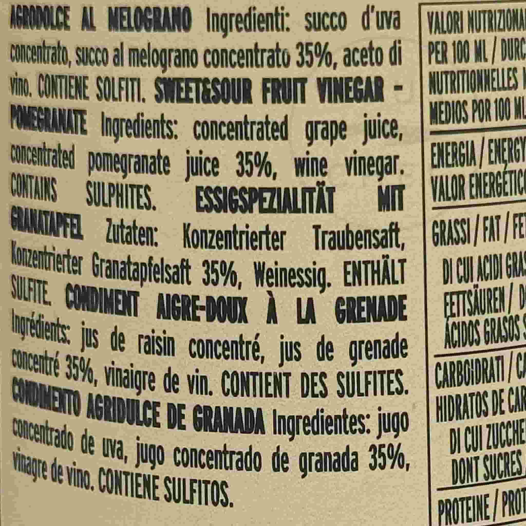 Short Dated Giusti Sweet and Sour Pomegranate Condiment, 250ml - Image 2