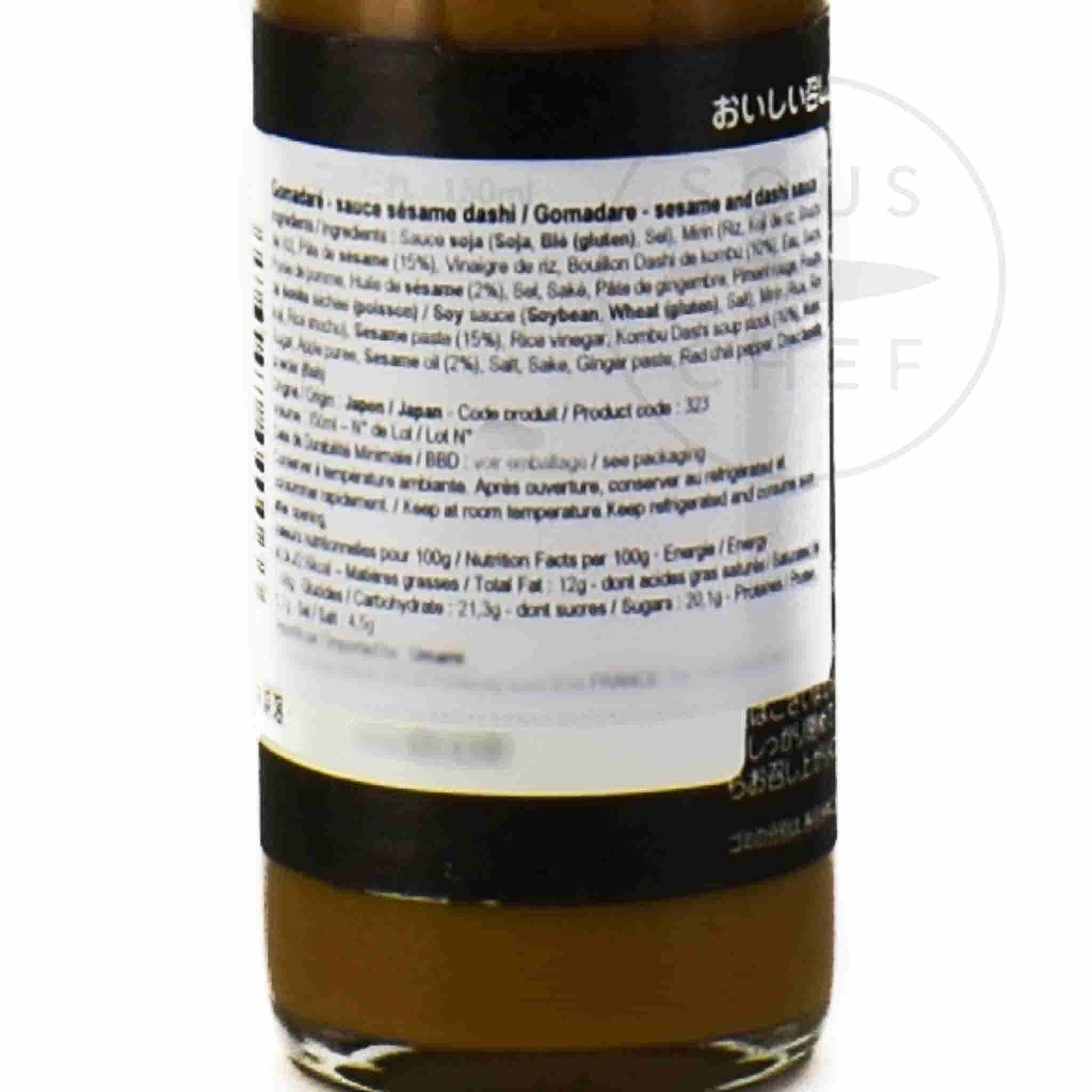 Gomadare Sesame And Dashi Sauce, 150ml - Image 2