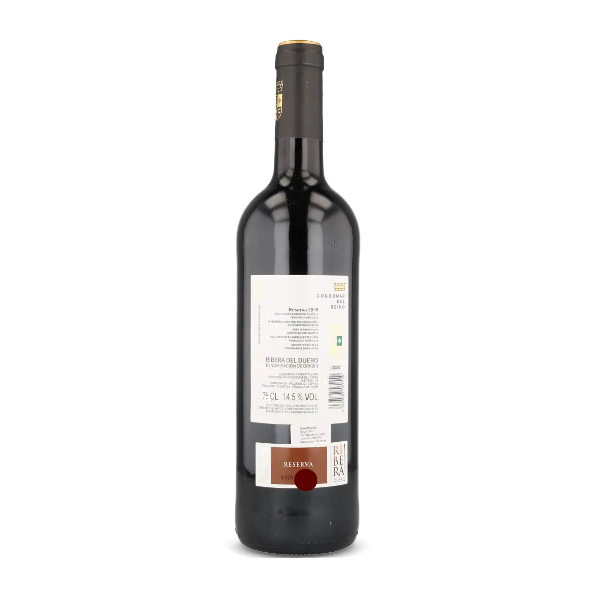 Gondomar del Reino Ribera del Duero Reserva 2019, 750ml - Image 2