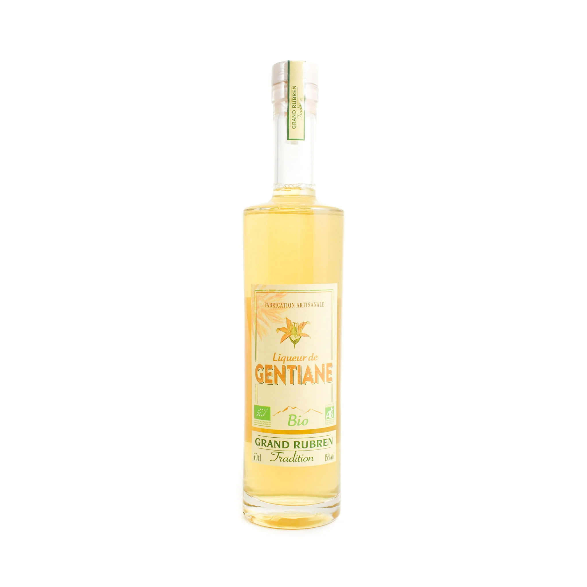 Grand Rubren Organic Gentian Liquer, 15% ABV, 700ml