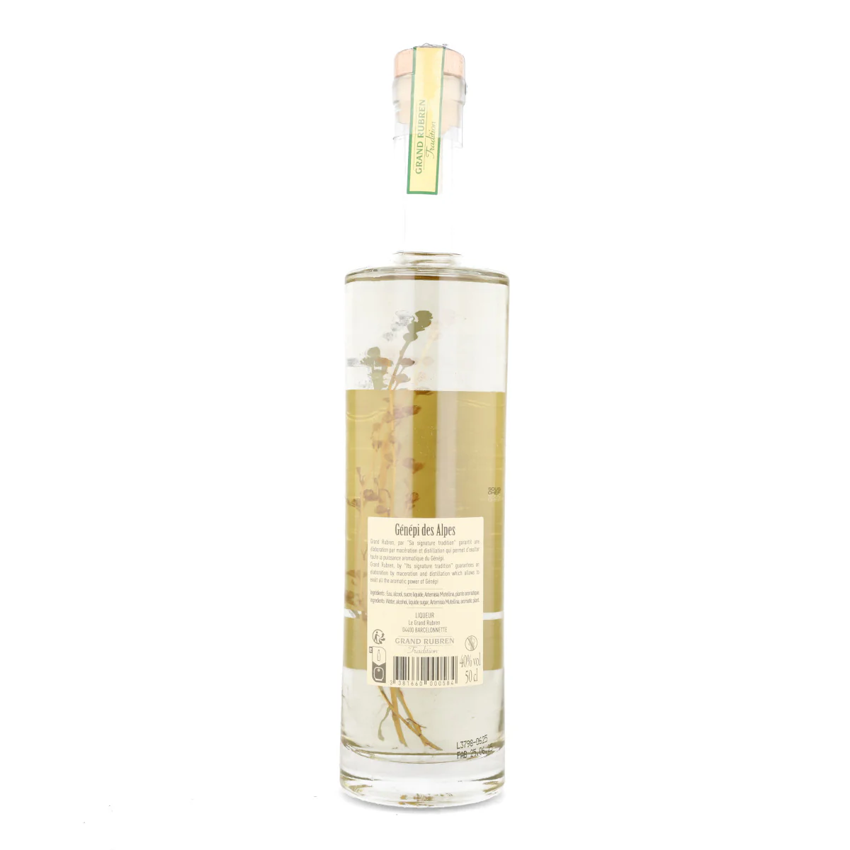 Grand Rubren Premium Genepi Haute from Provence 40% ABV, 500ml - Image 2