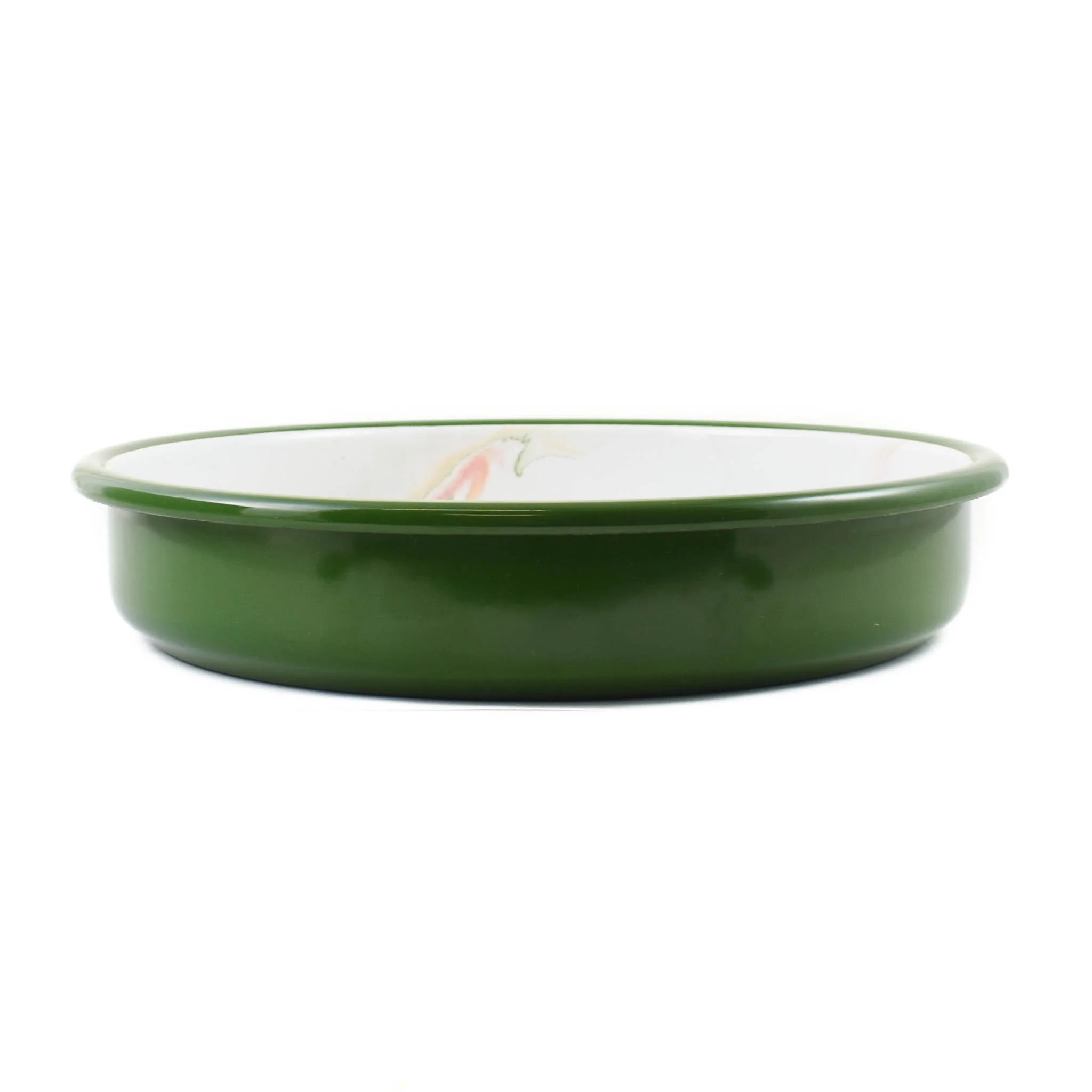 Green Marble Enamel Round Roasting & Serving Dish, 28cm - Image 2